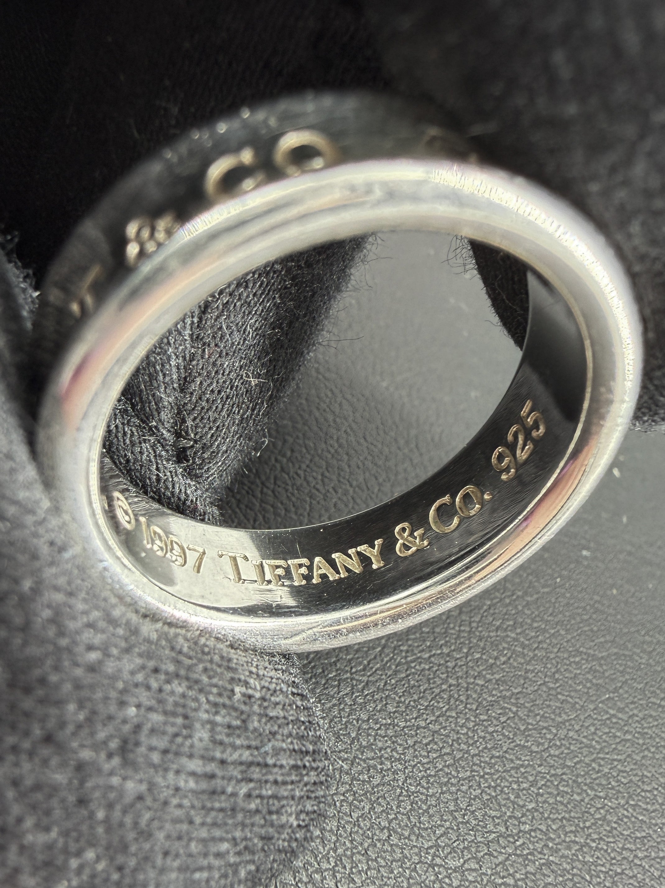 Tiffany & Co sterling silver thin 1837 band ring