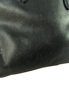 Alexander McQueen black leather Zippe tote