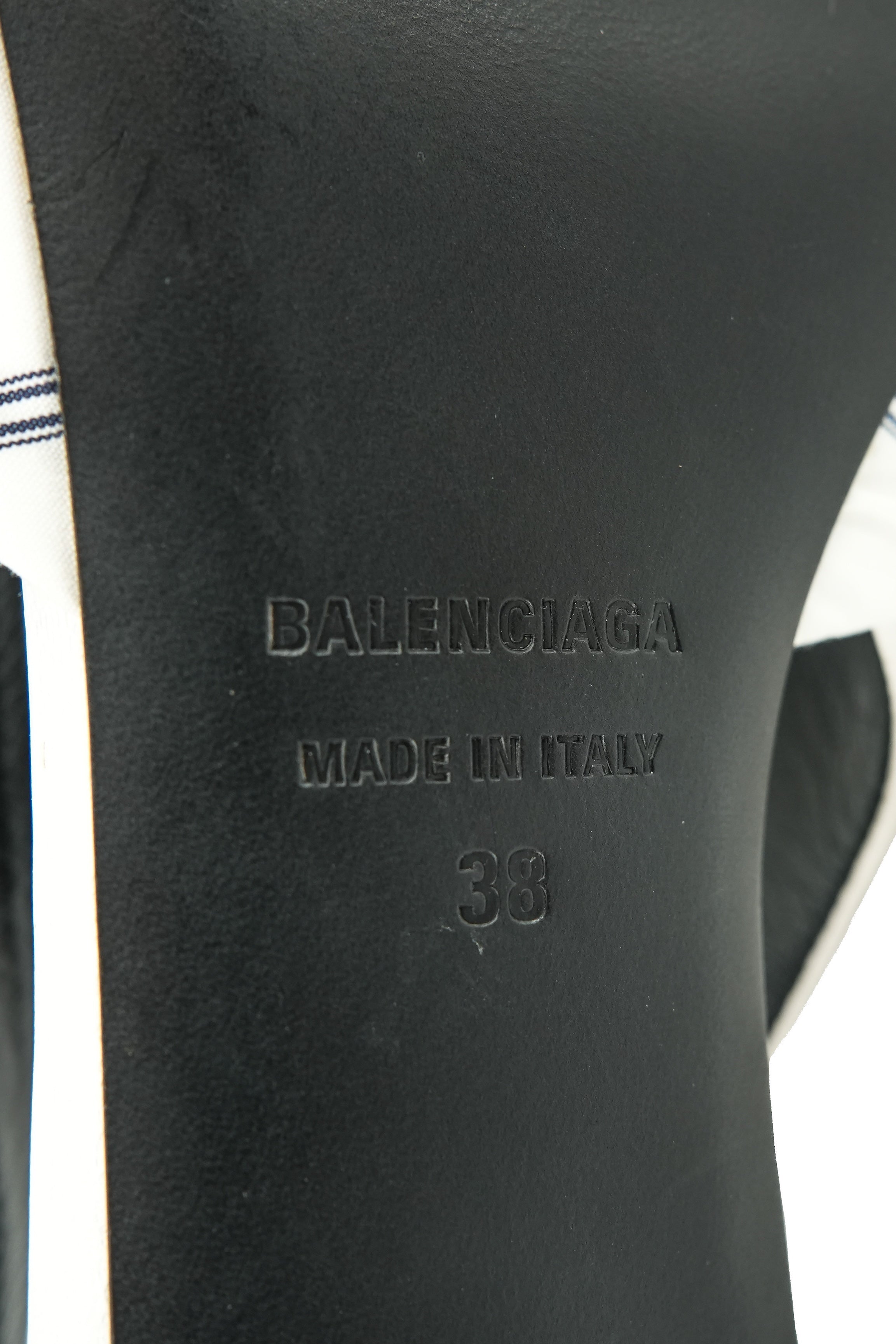 Balenciaga white Knife Chemise slingback pumps size 38 BOX