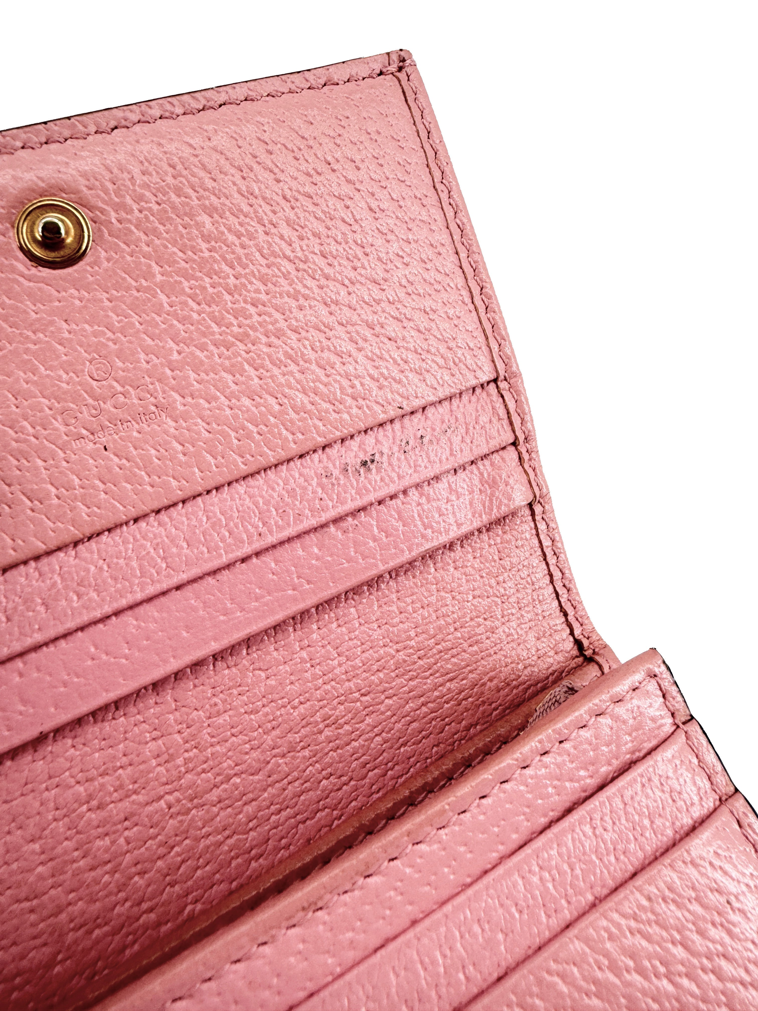 Gucci pink berry Compact wallet 456125-2067