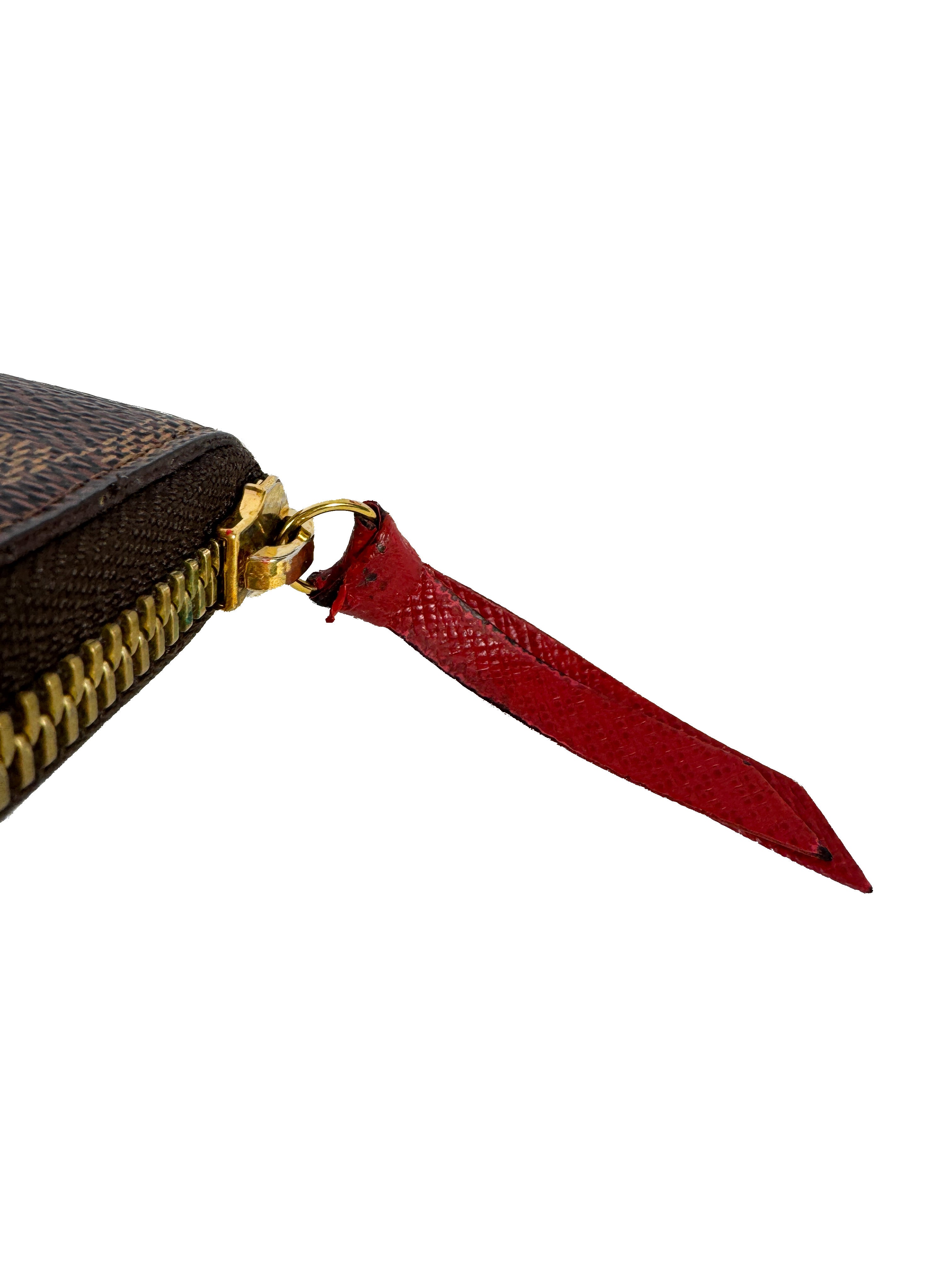 Louis Vuitton damier ebene Clemence wallet SF0281