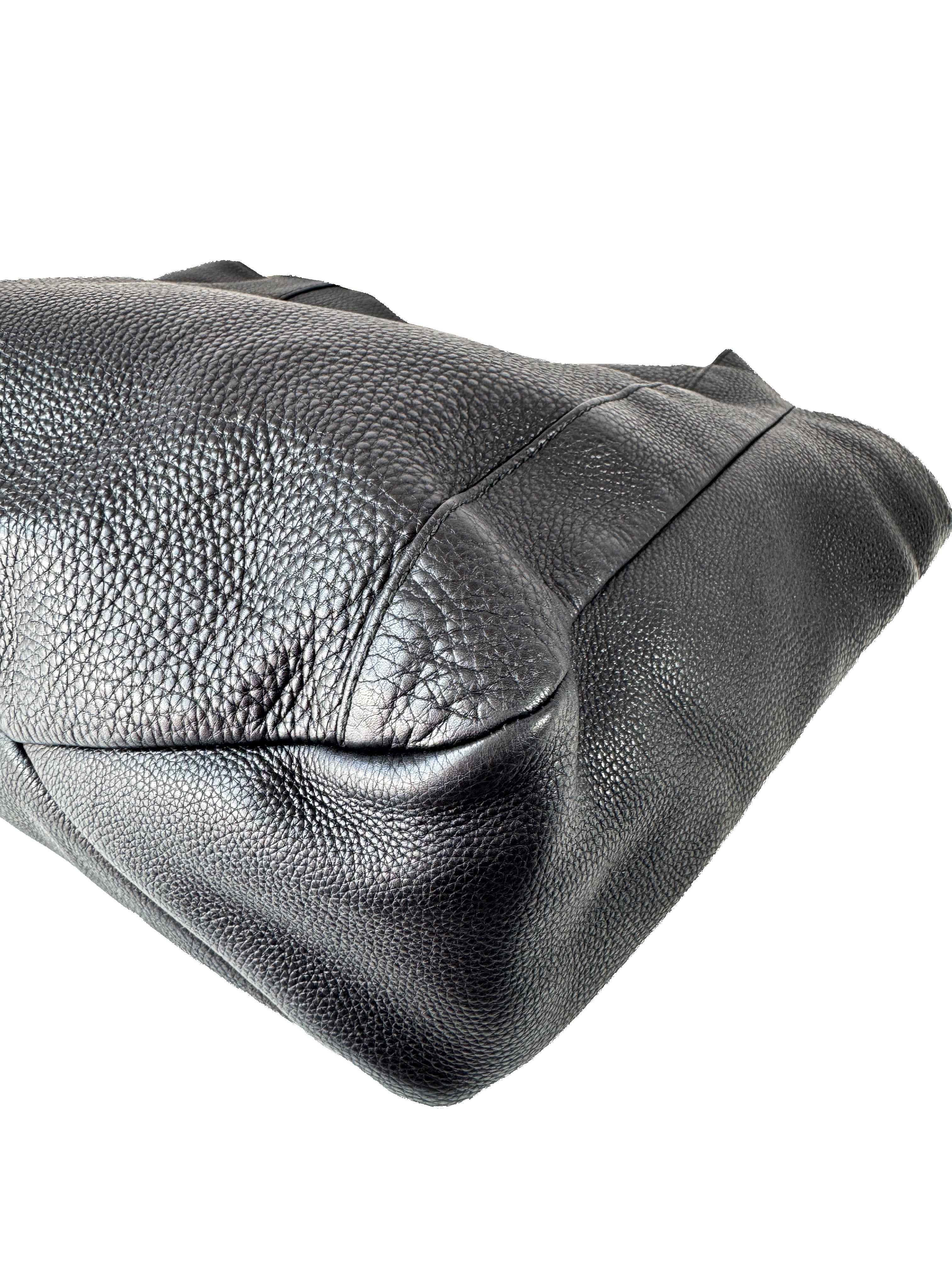 Gucci black leather horsebit Greenwich bag 257051502752