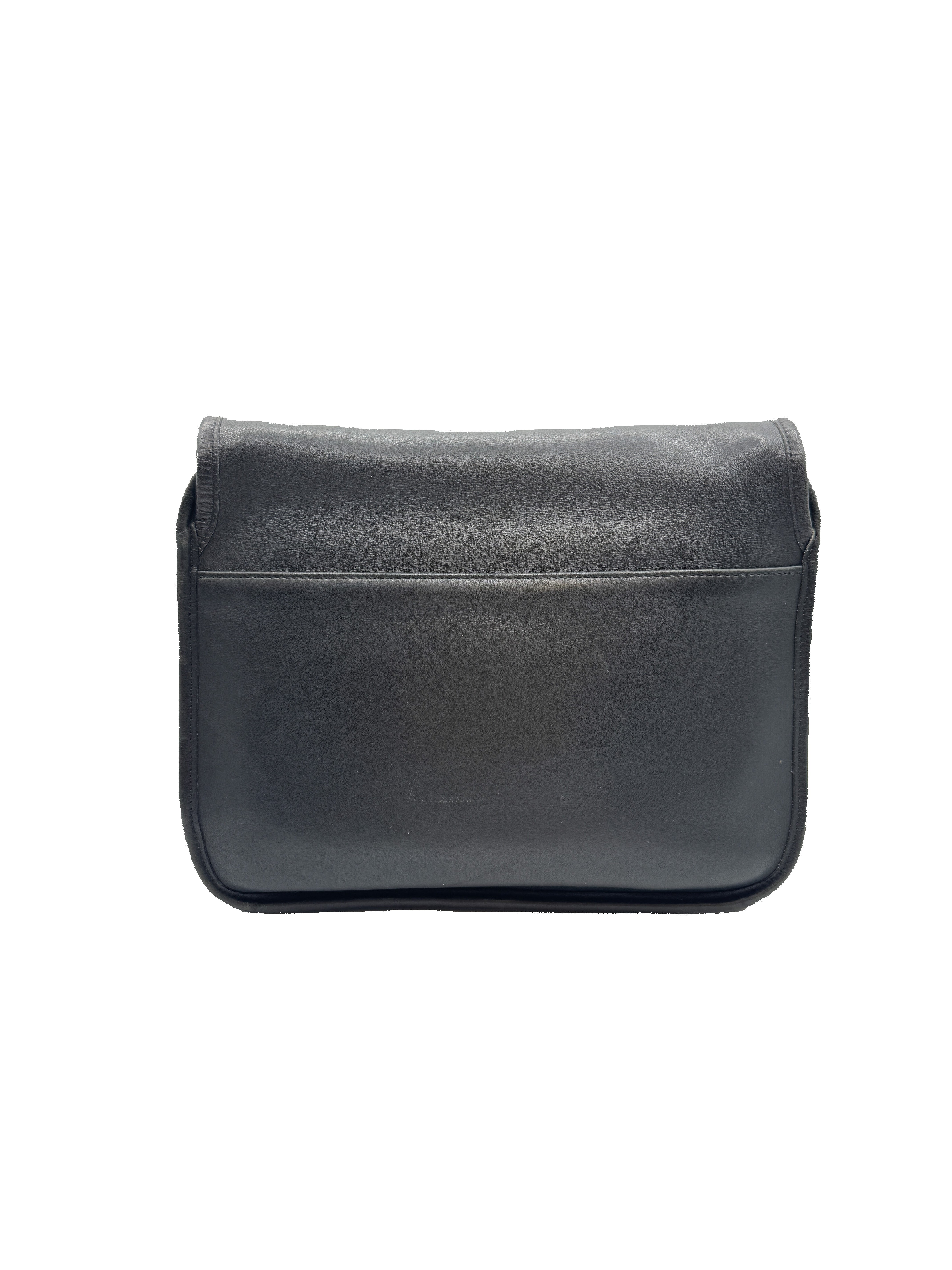 Coach black vintage Patricia's flap legacy bag 9951