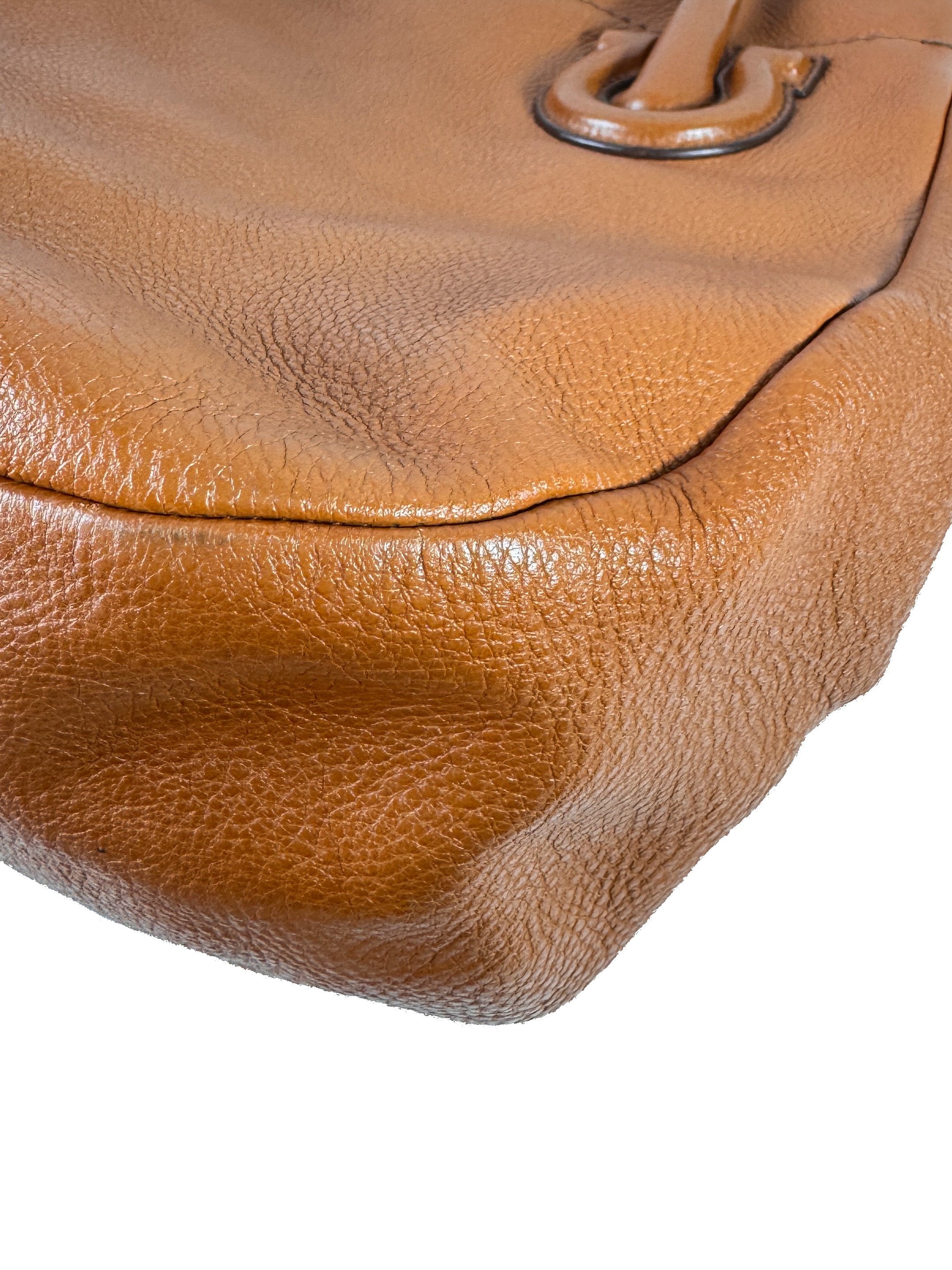 Ferragamo brown leather Gancini tote AU21D447