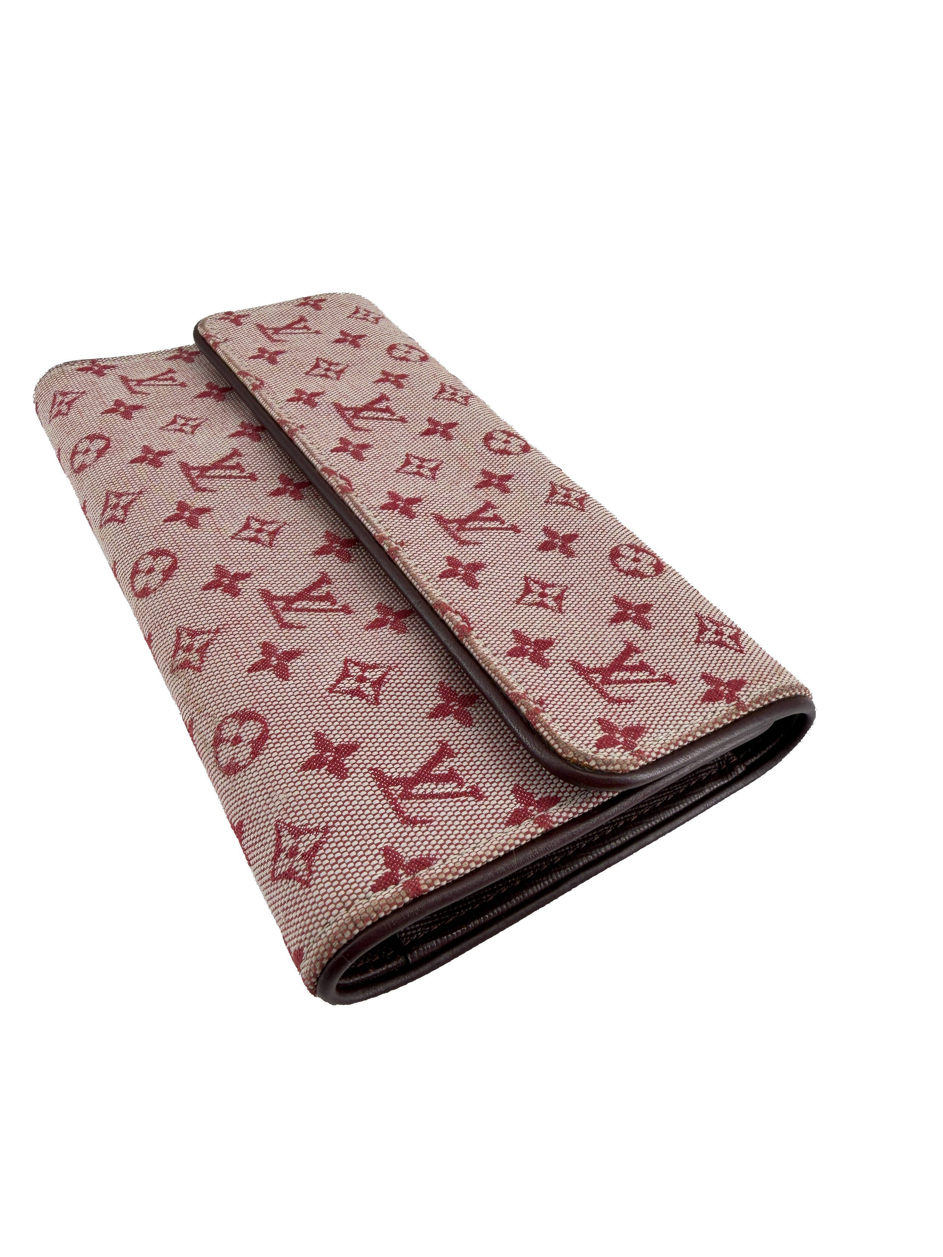 Louis Vuitton monogram Mini Lin Porte Tresor International Wallet CA00072