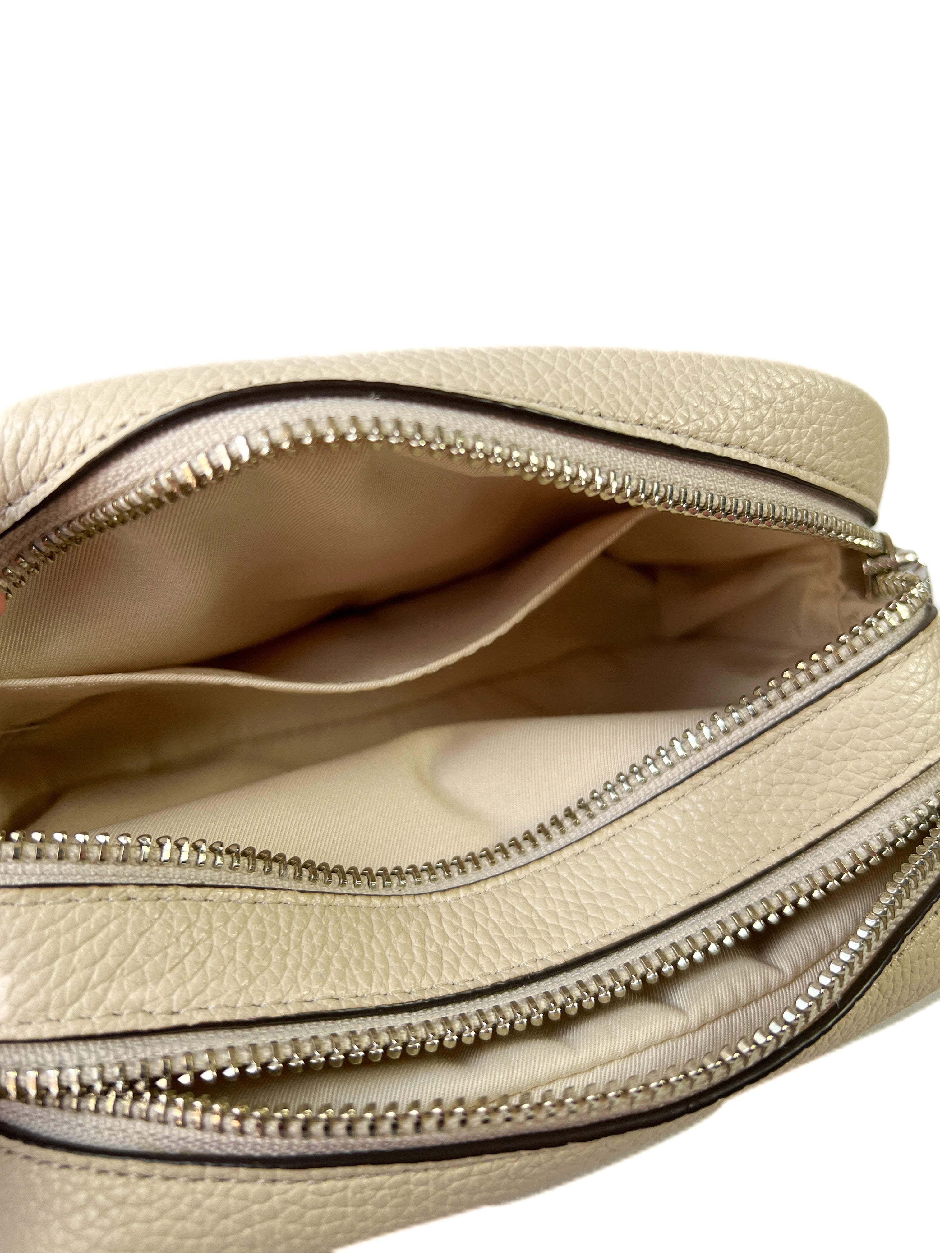 Tory Burch mini Perry cream leather crossbody