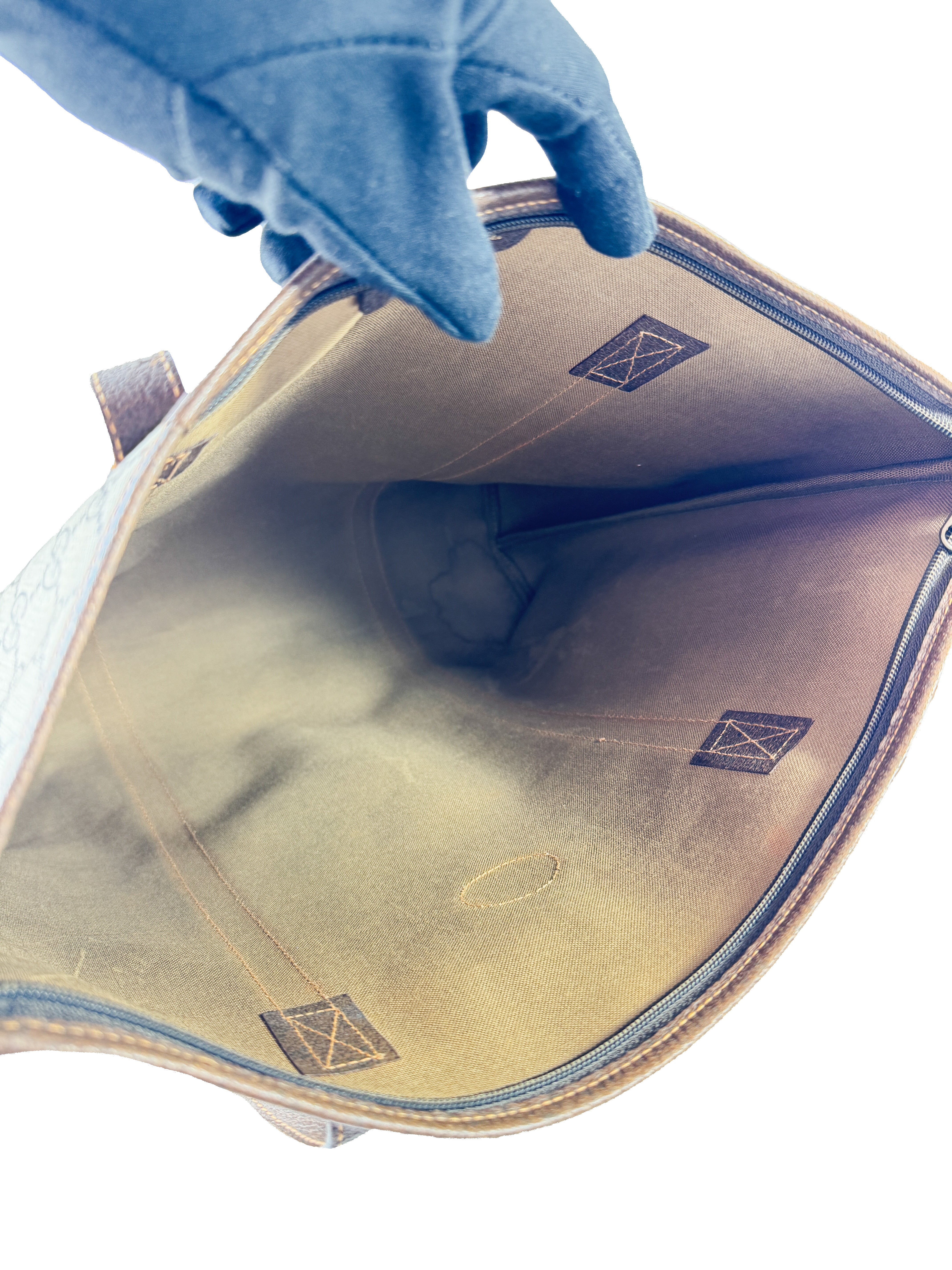 Gucci brown vintage GG tote 4002110