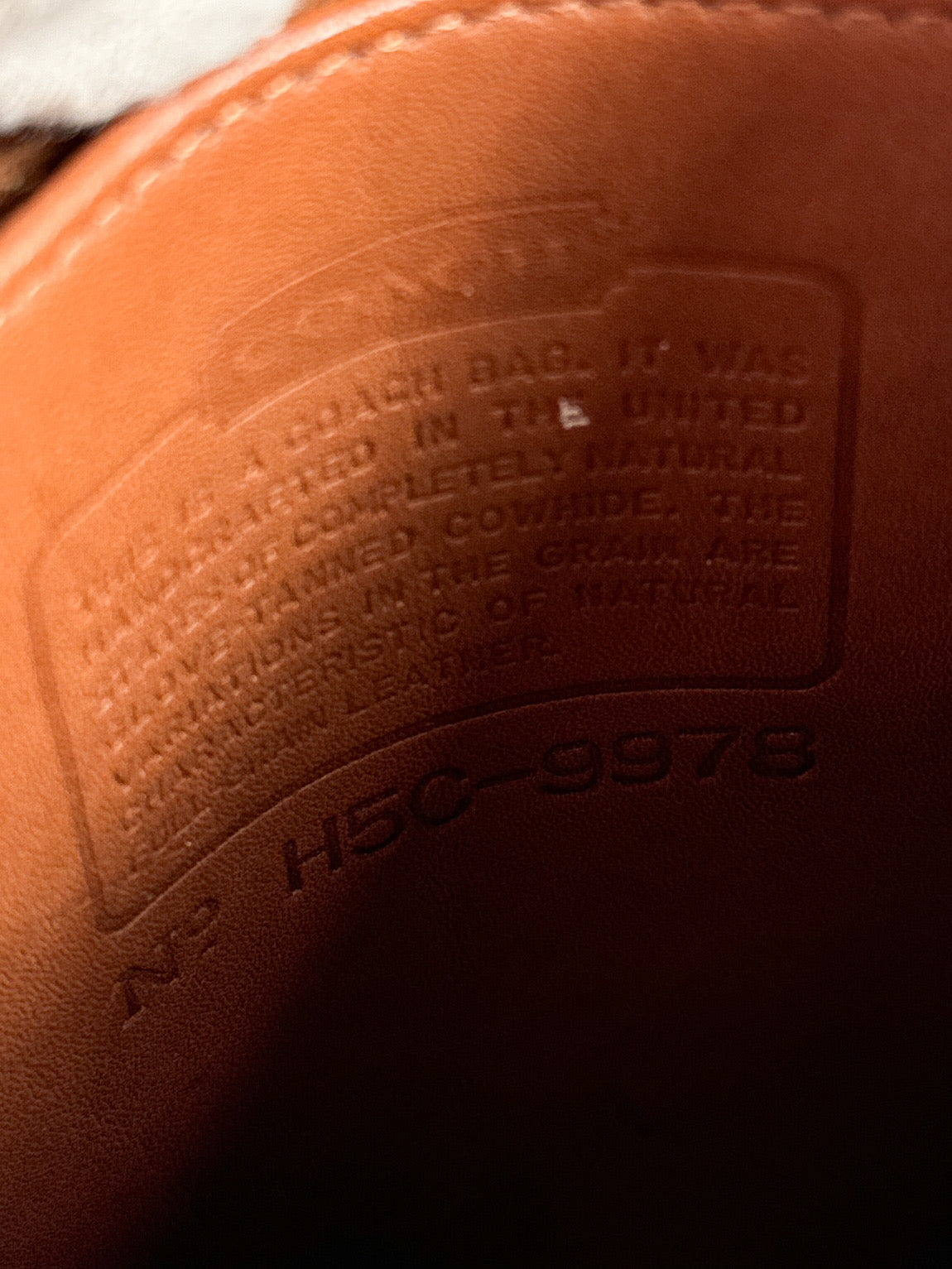 Coach brown leather vintage sidepack crossbody