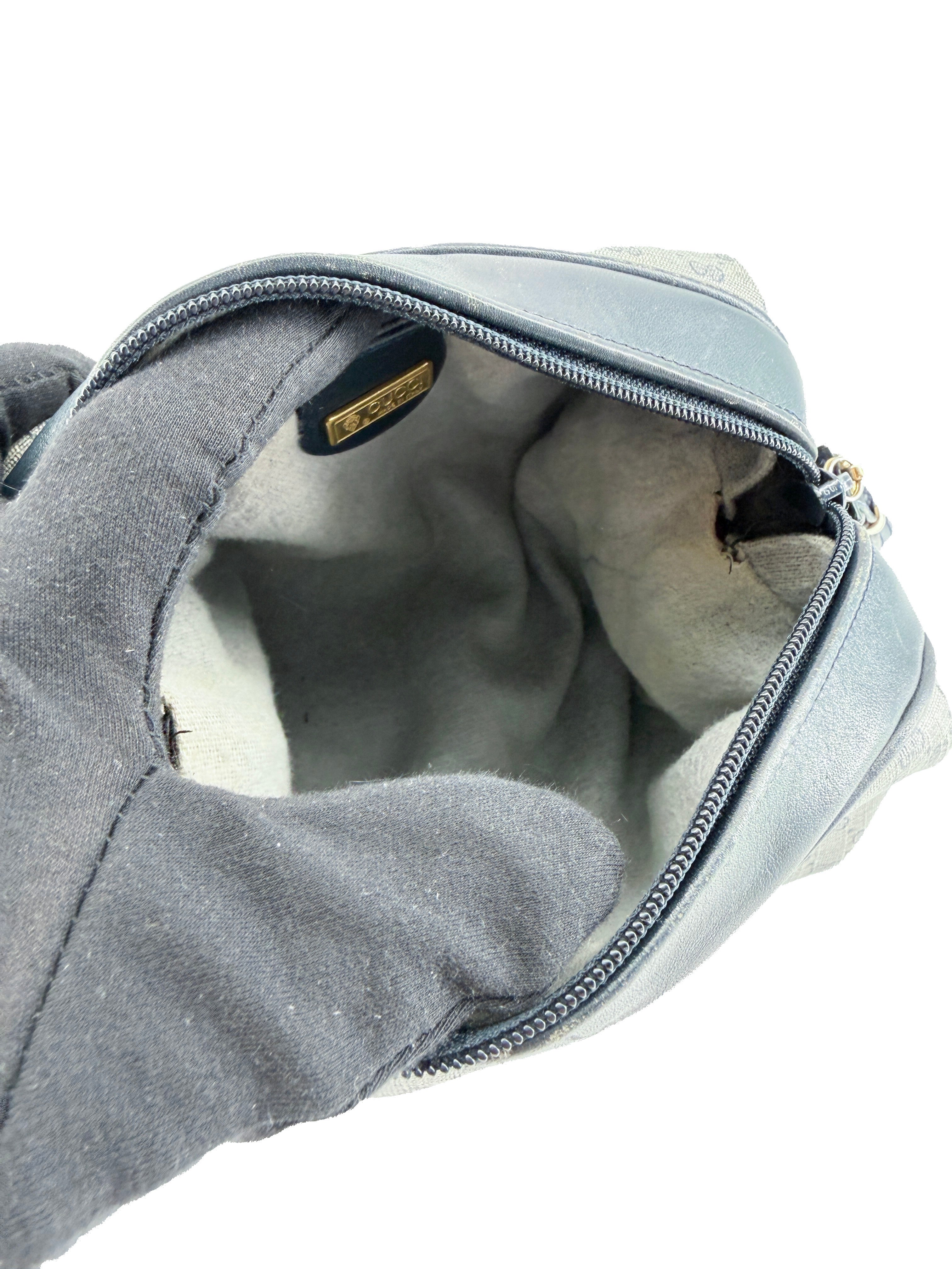 Gucci micro GG navy gray vintage crossbody 007-115-5770