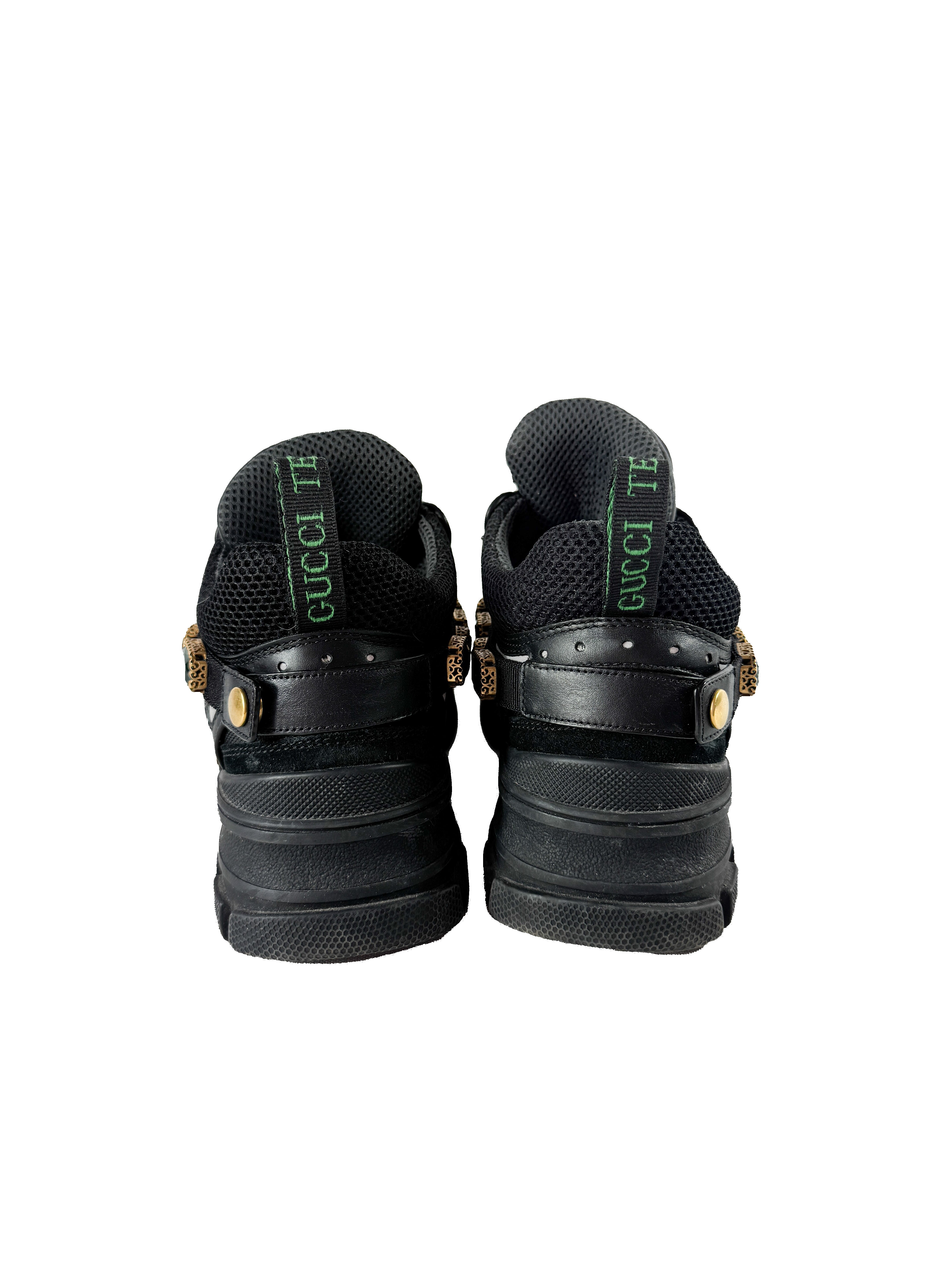 Gucci x Sega mesh suede Flashtrek sneakers size 37.5