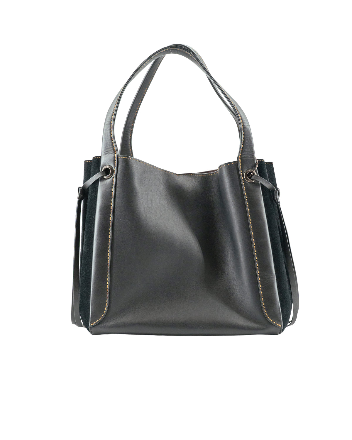 Coach black leather Harmony shoulder bag 53352