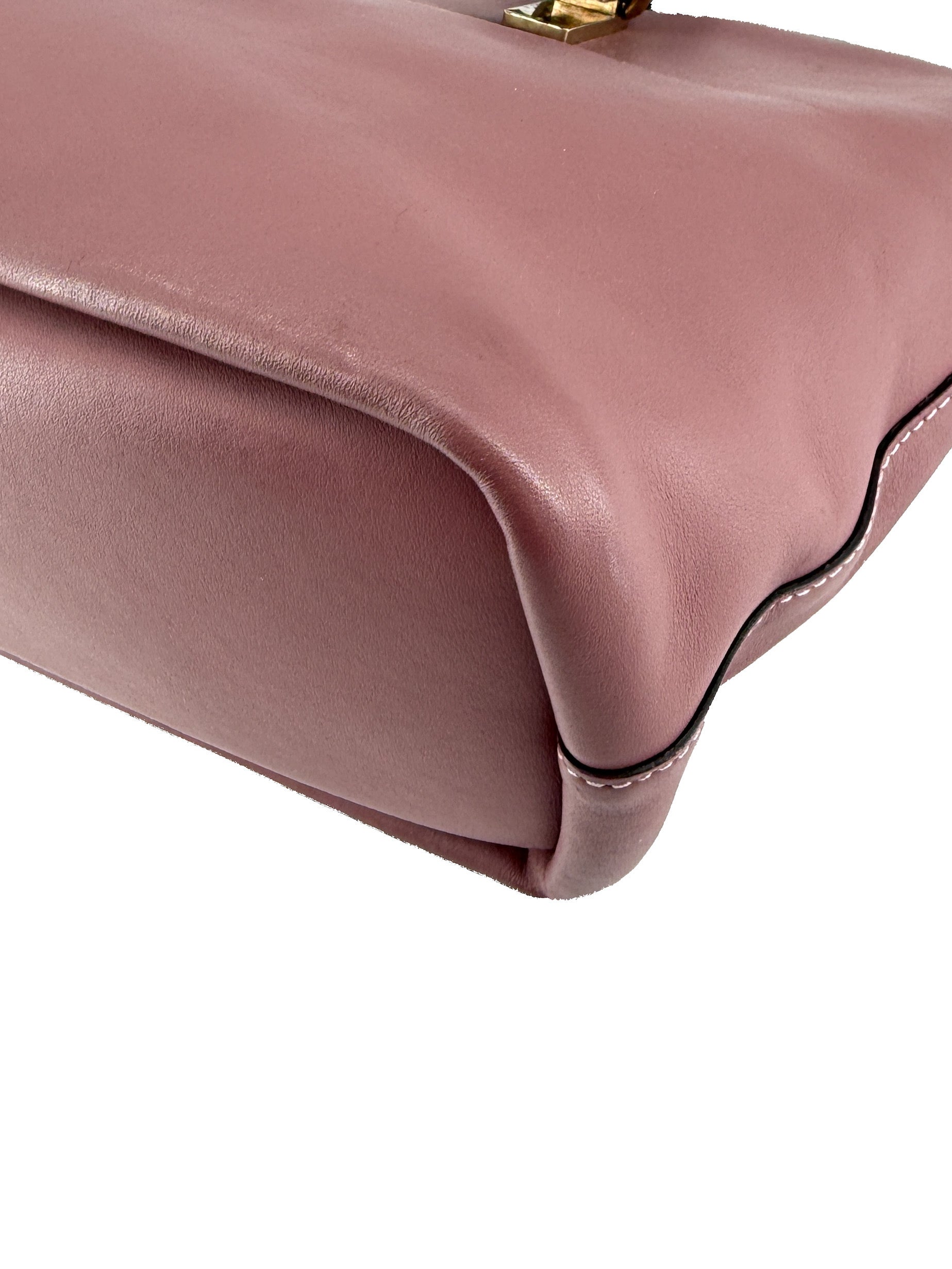 Chloé pink, gray bicolor Baylee satchel 08145765-6