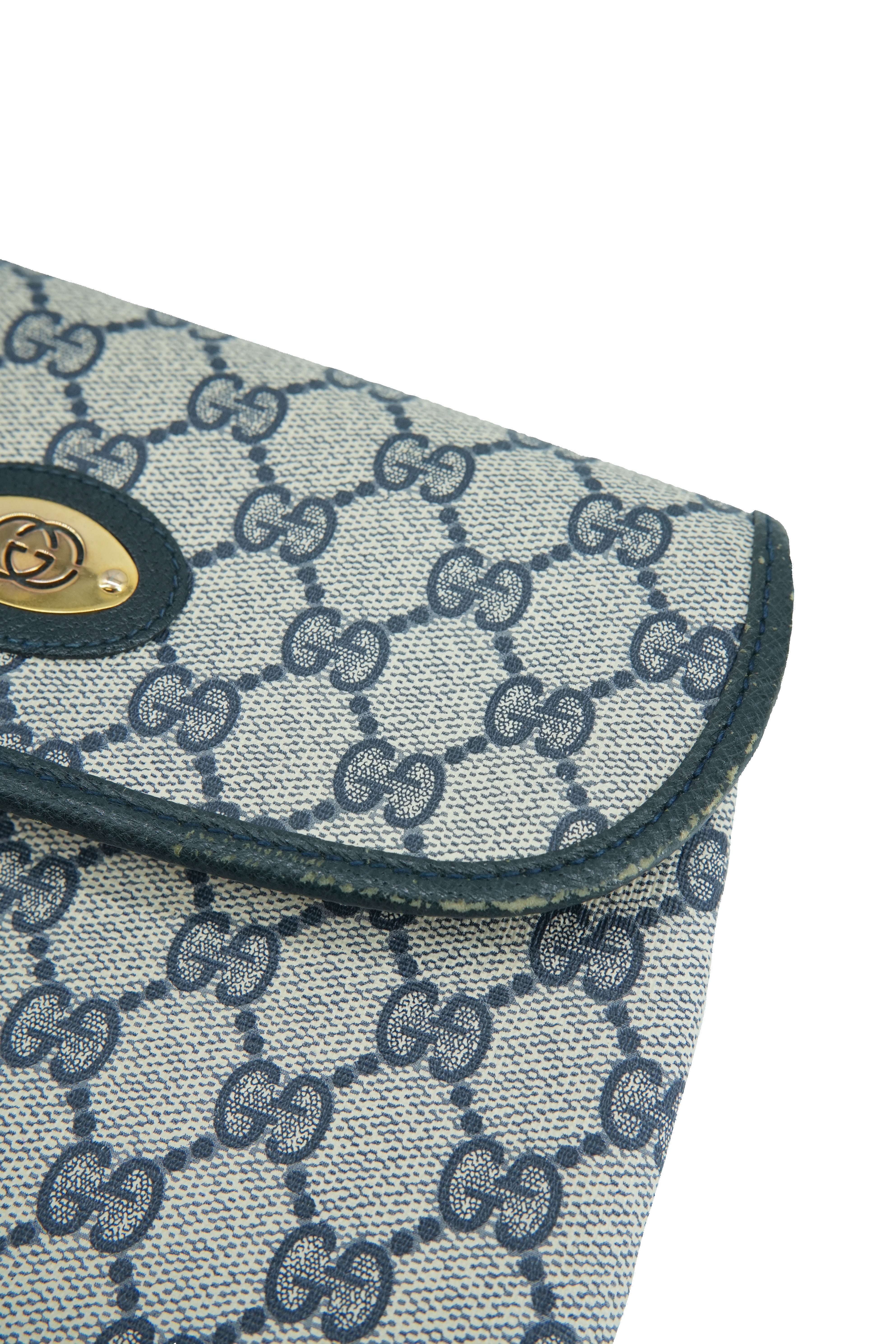 Gucci navy gray GG shoulder bag 007-105-5548