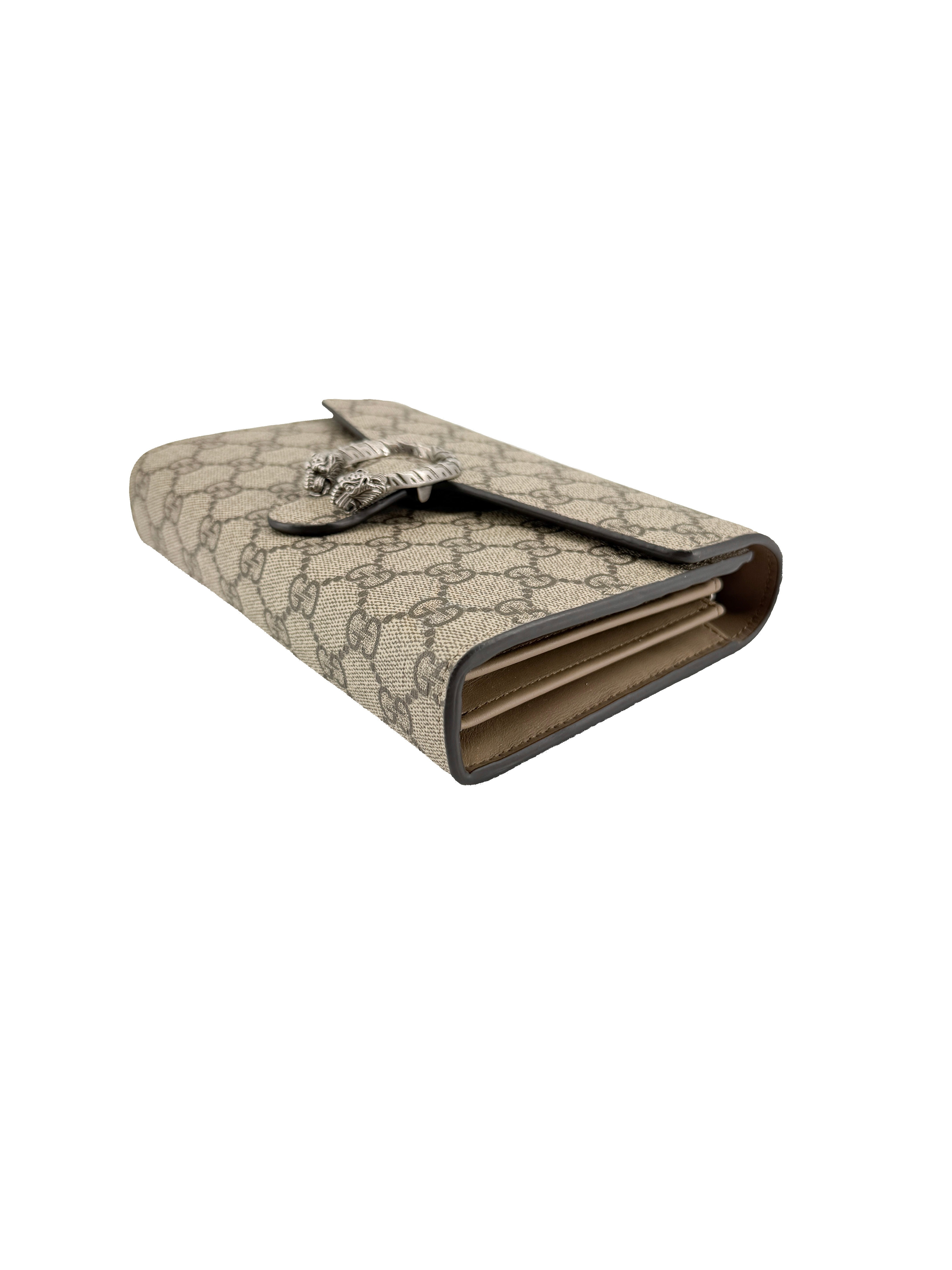 Gucci brown Dionysus wallet on a chain 401231-493075