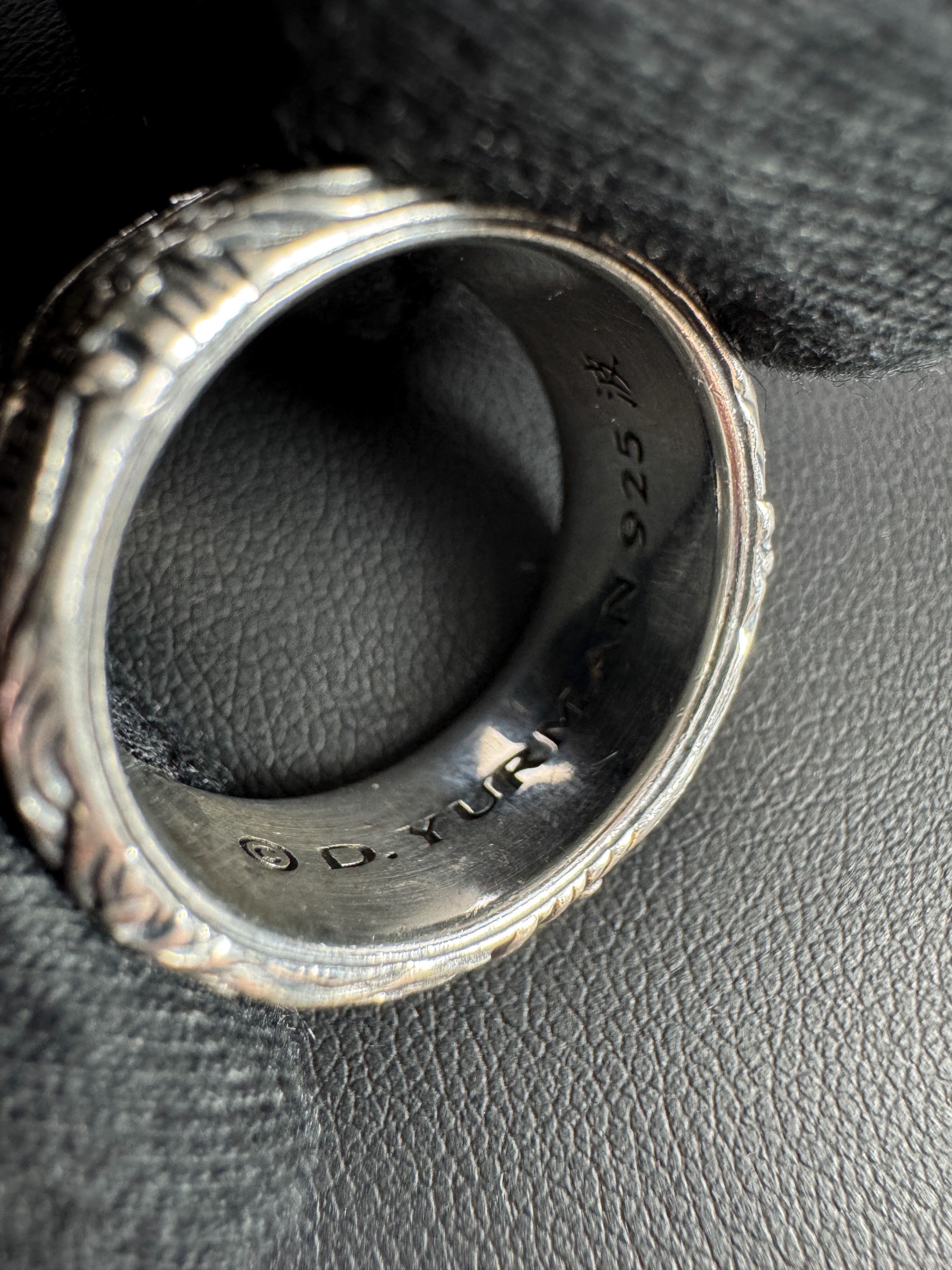 David Yurman sterling silver waves collection ring