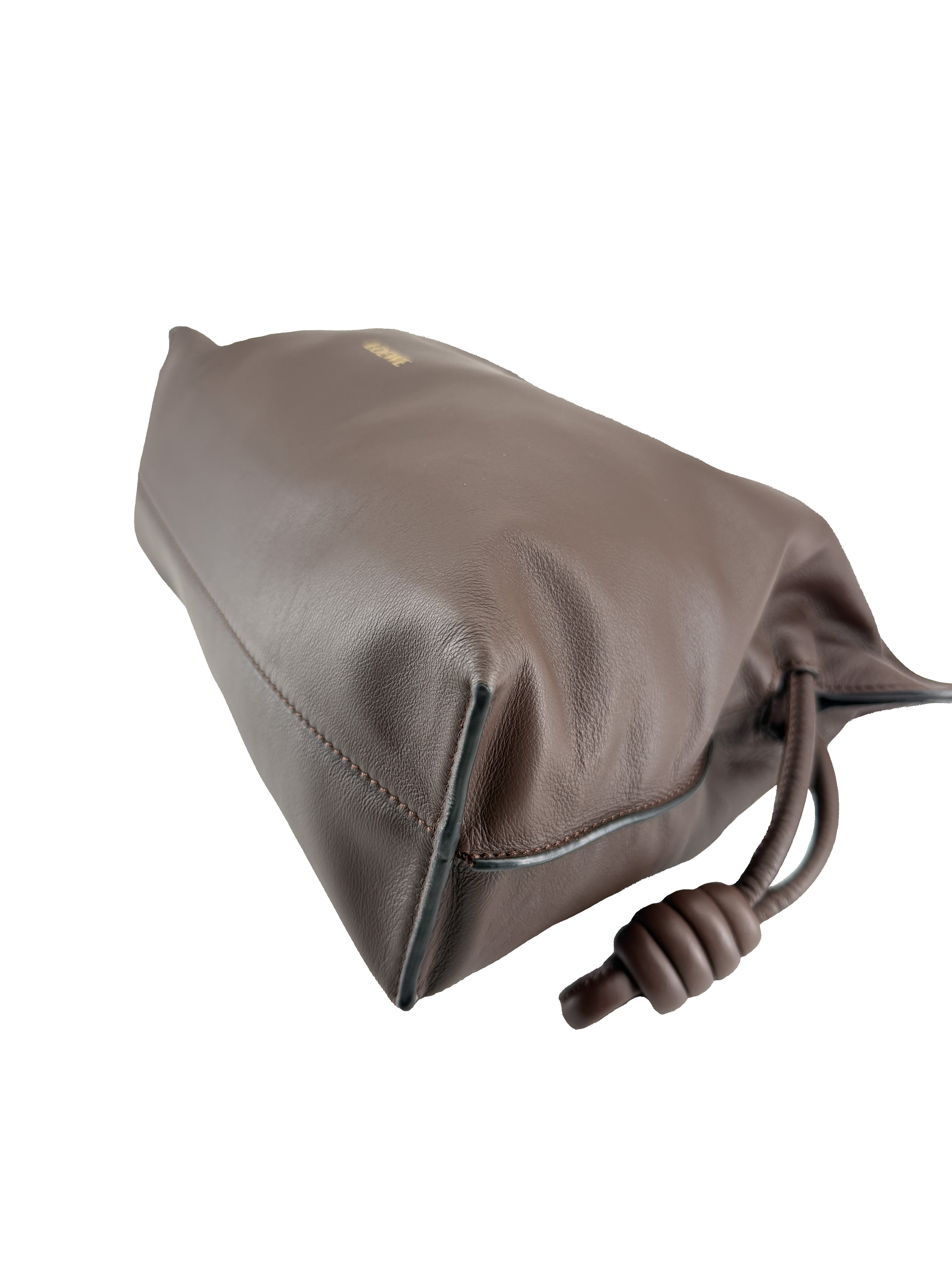 Loewe brown medium Flamenco clutch bag 052403