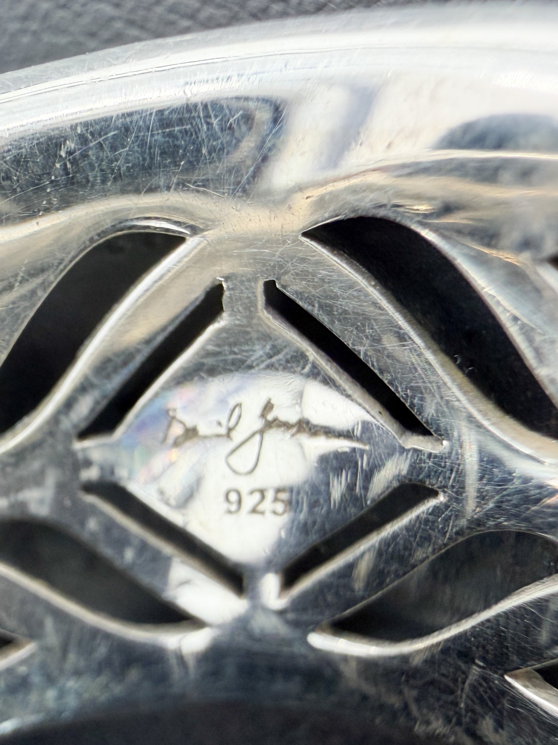 David Yurman sterling silver modern renaissance band ring