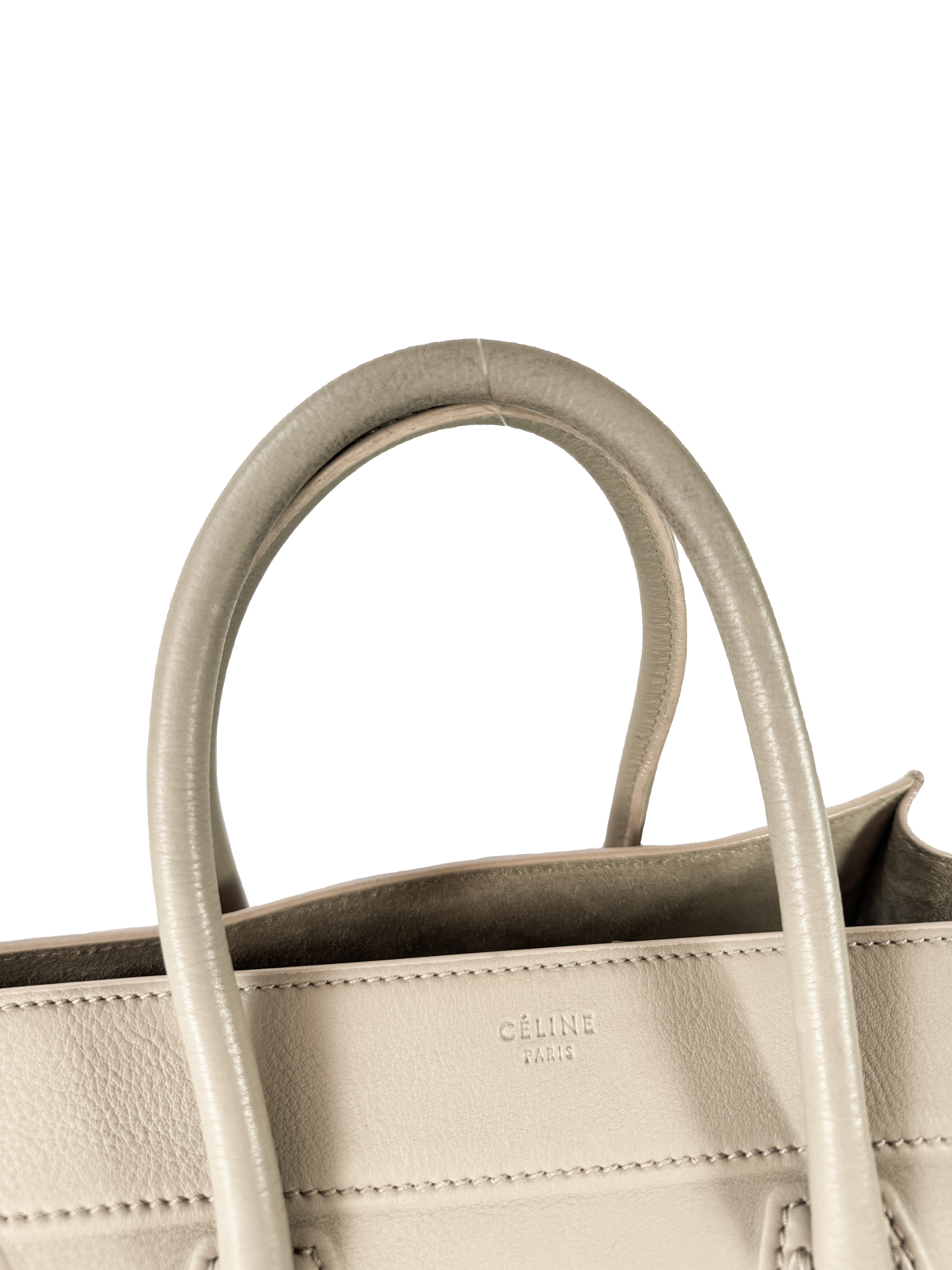 Celine beige leather Phantom bag S-GU-0122