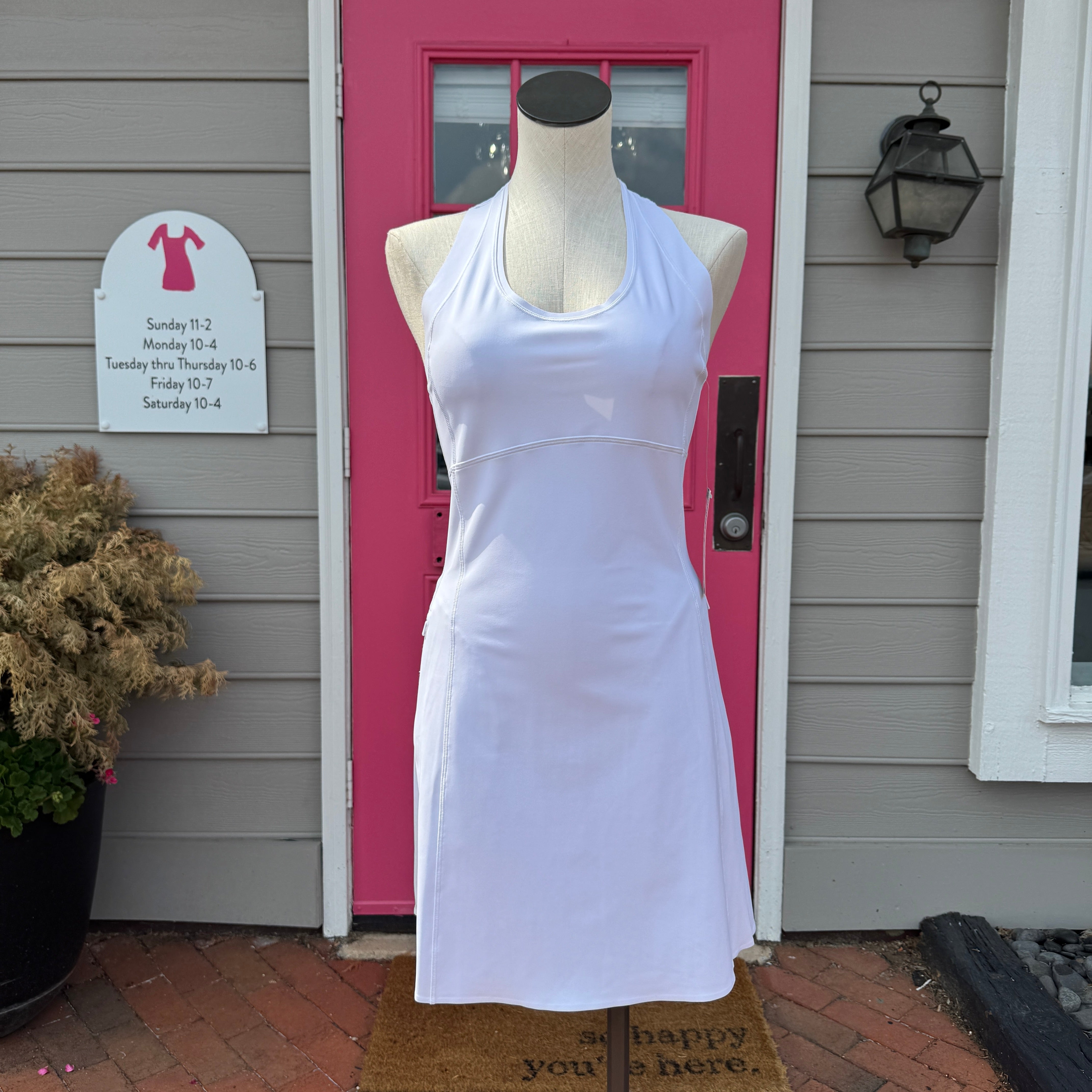 Athleta white Levitate dress size XL NWT