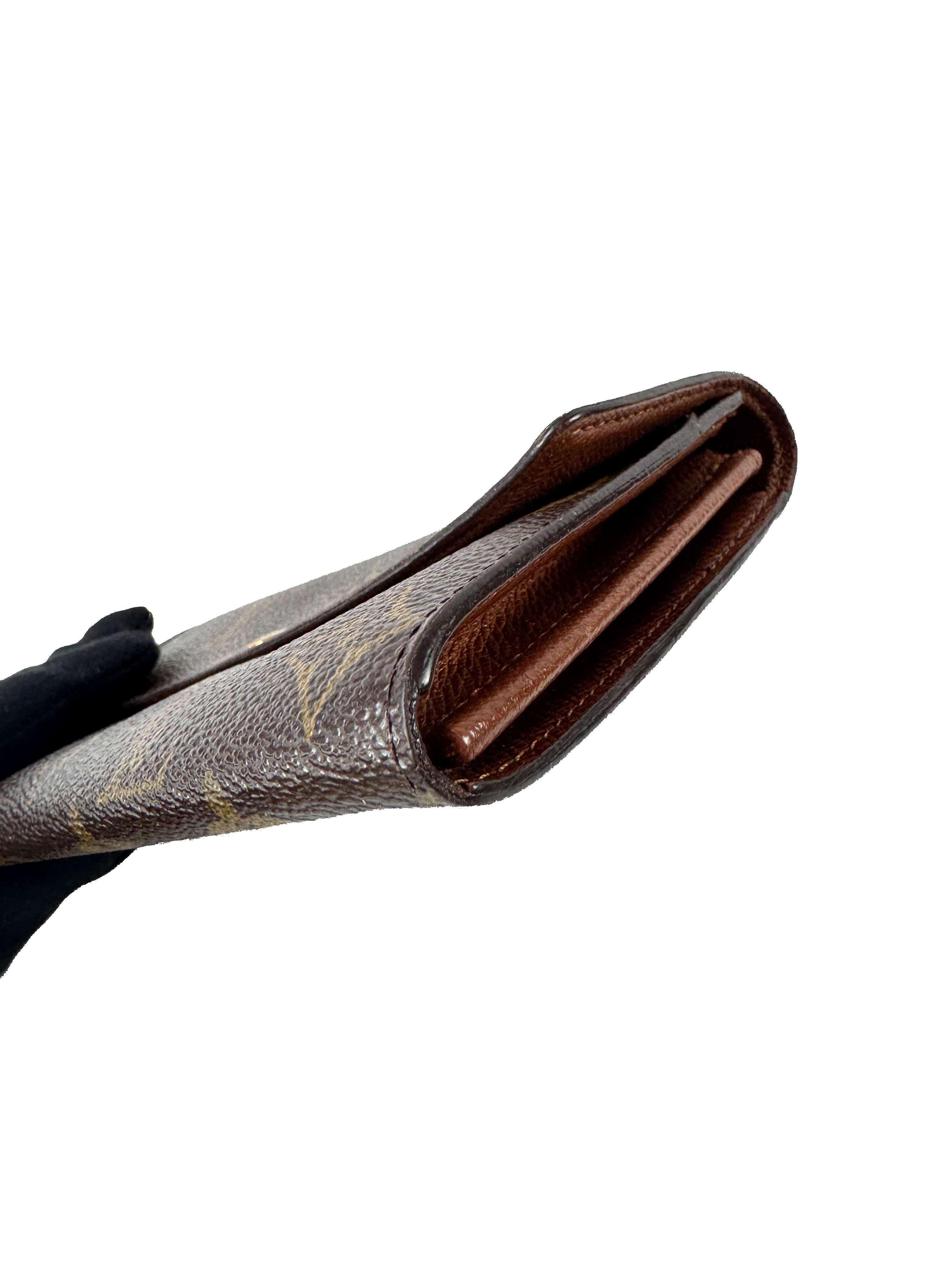 Louis Vuitton monogram vintage Porte Monnaie long wallet MB0093