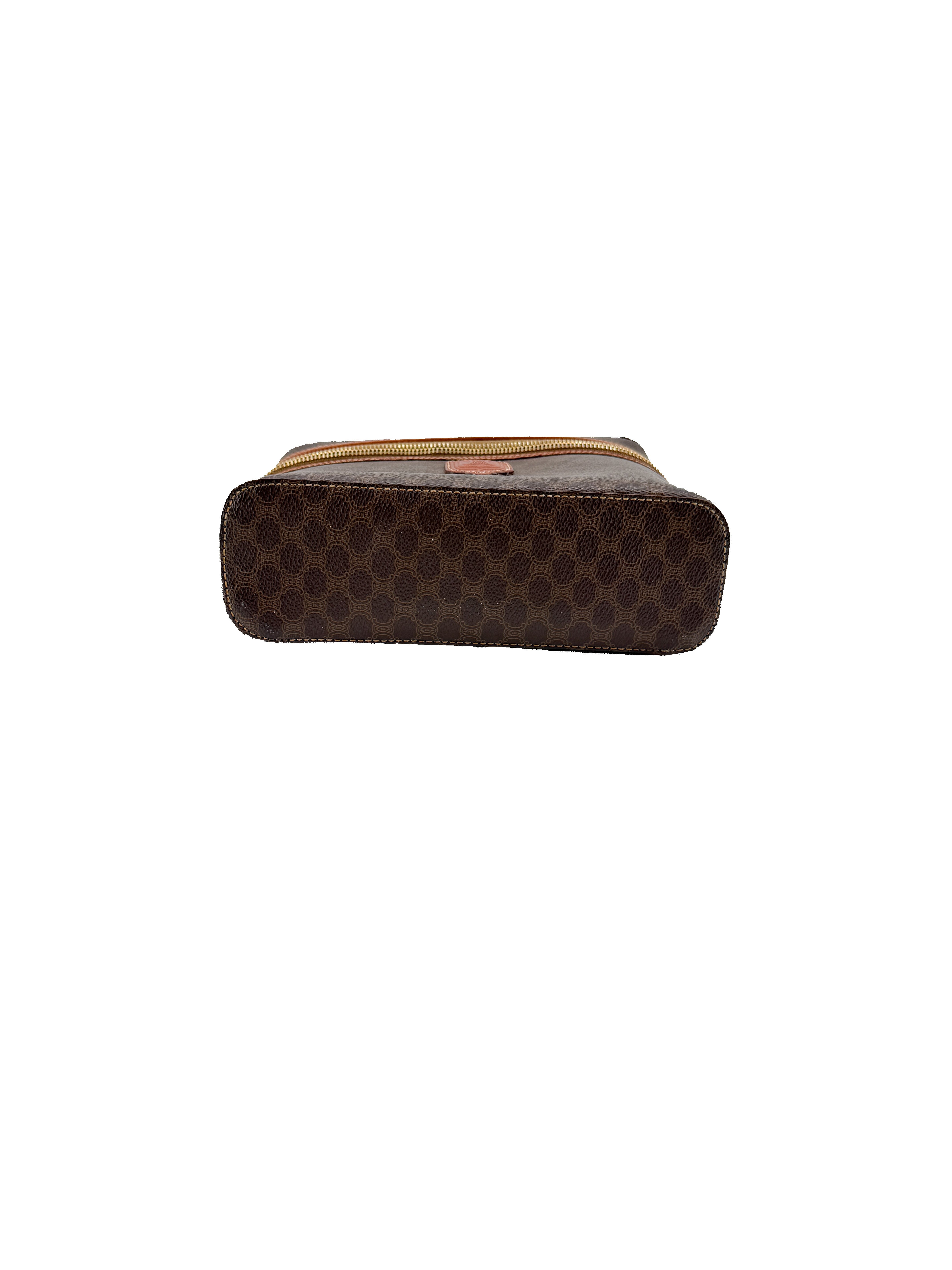 Celine brown Macadam vintage vanity bag MC97