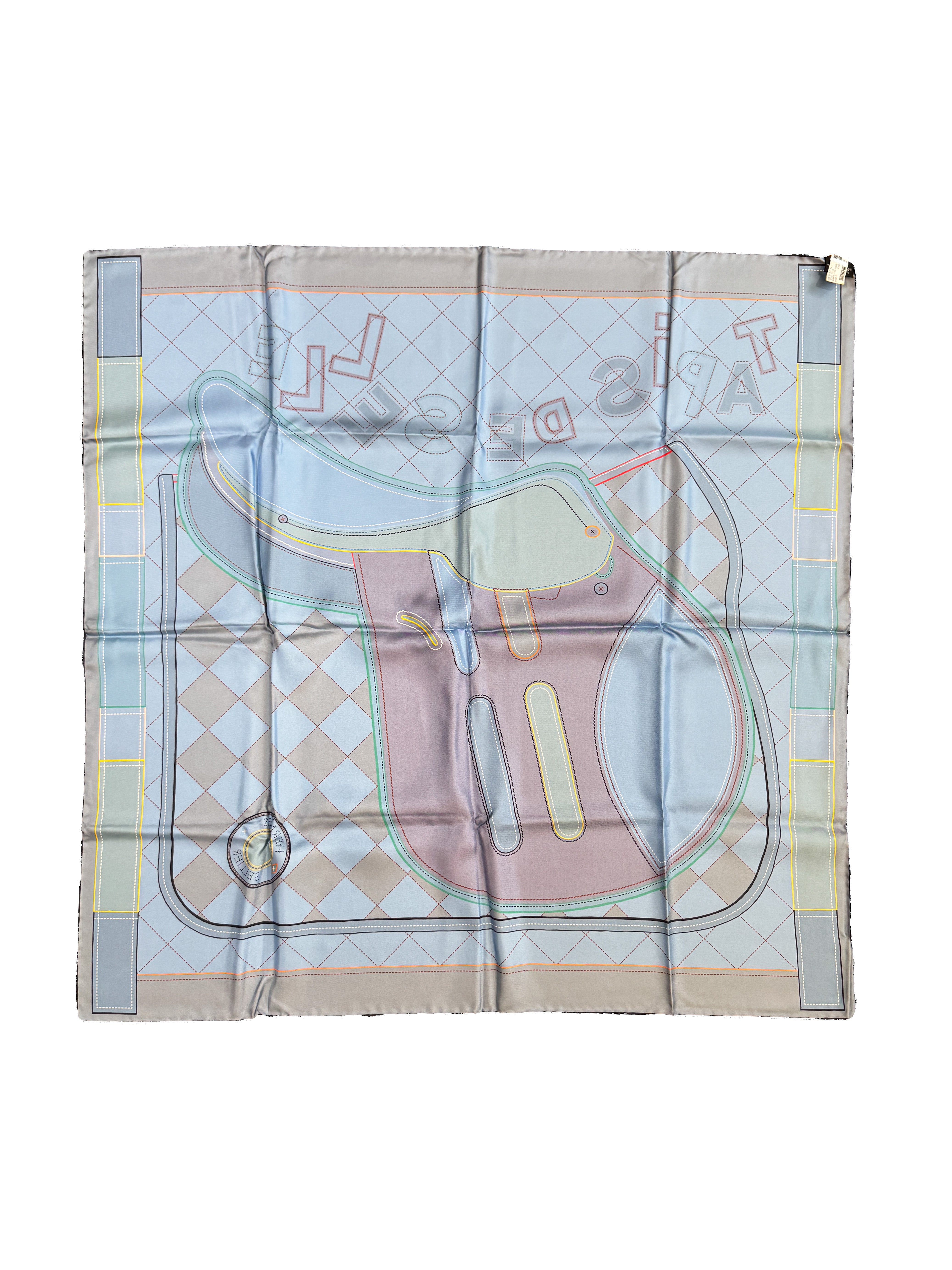 Hermès tapis de selle silk scarf NWT