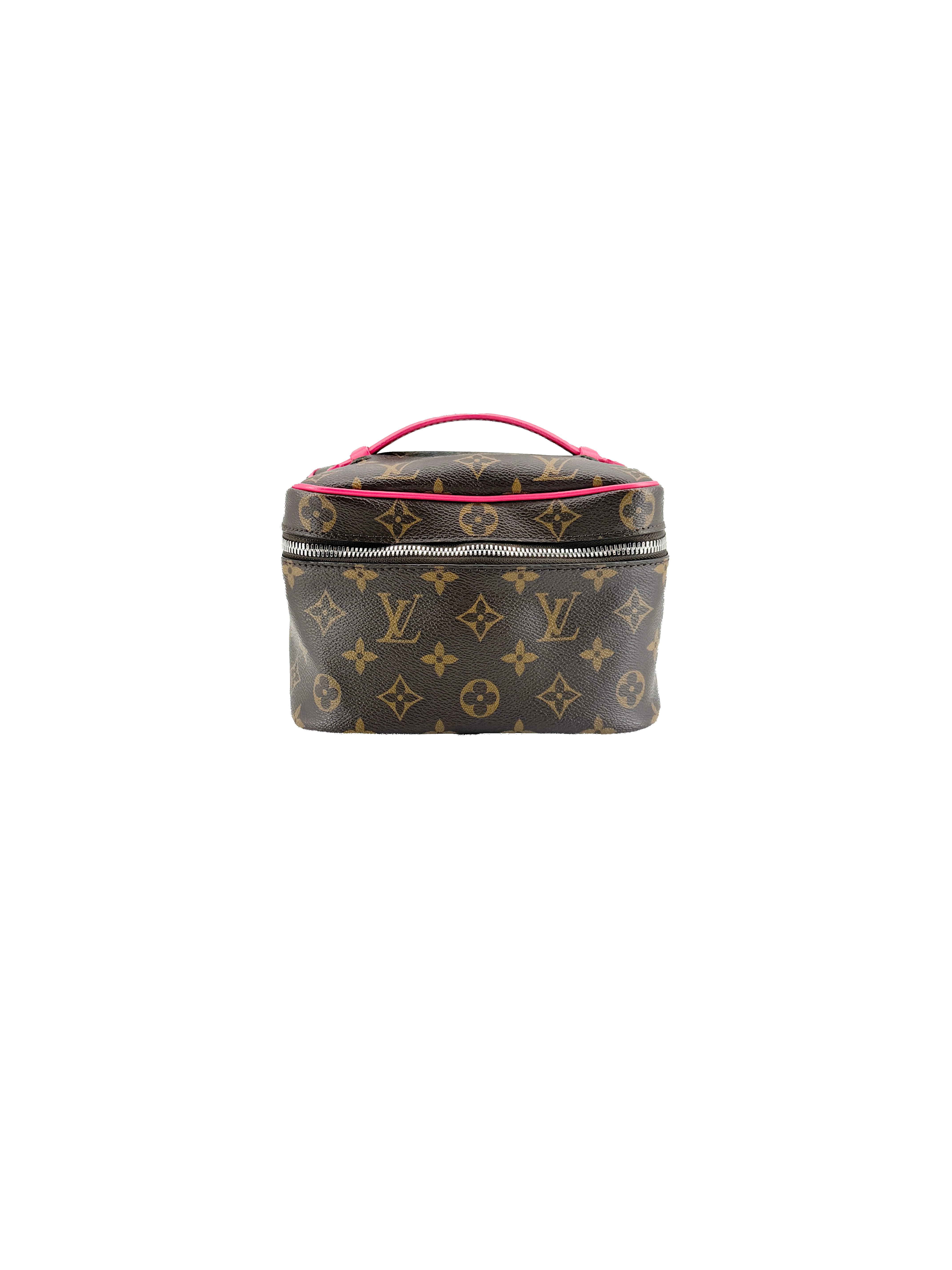 Louis Vuitton monogram pink Nice mini vanity NFC