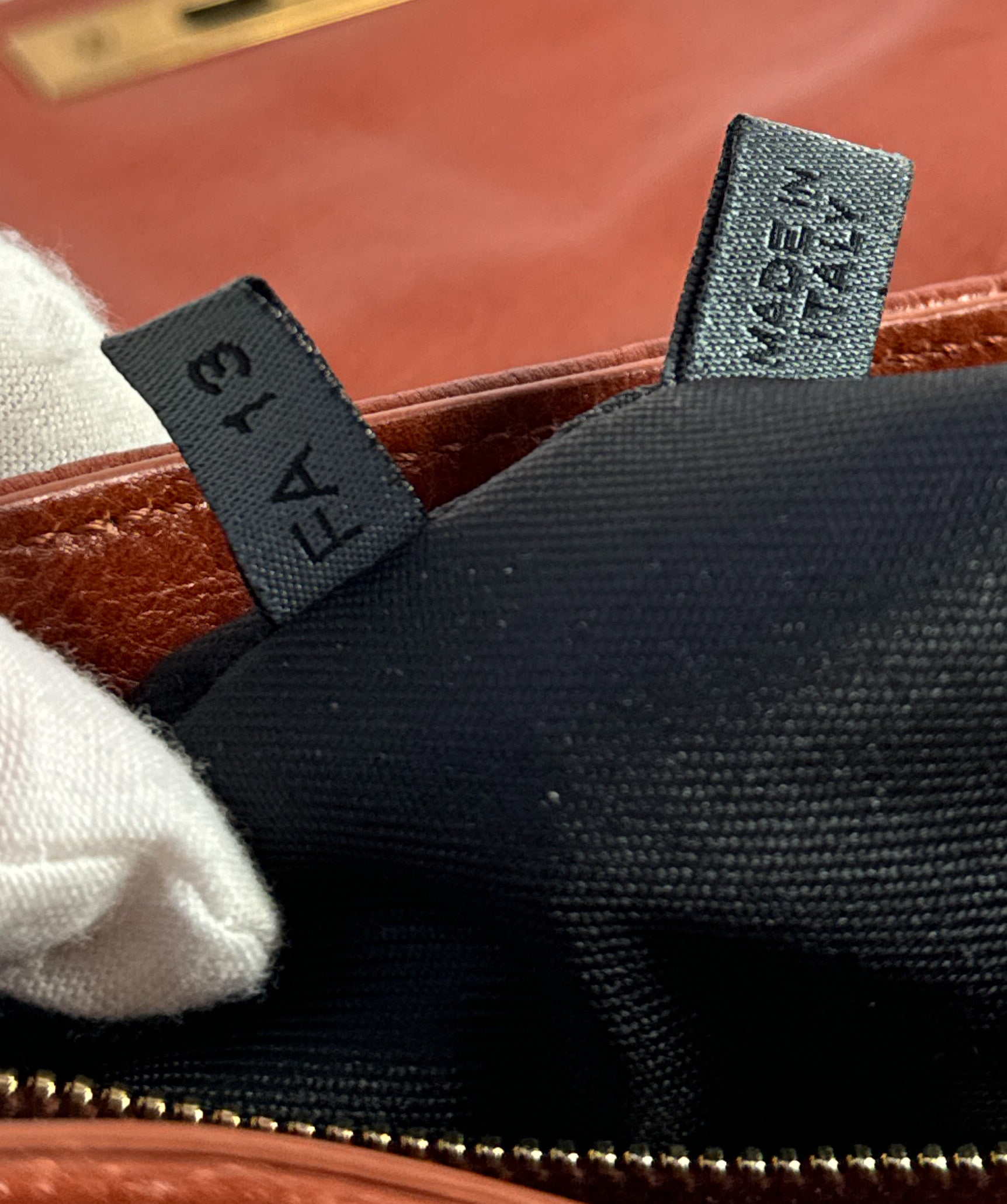 Marc Jacobs red brown leather shoulder bag