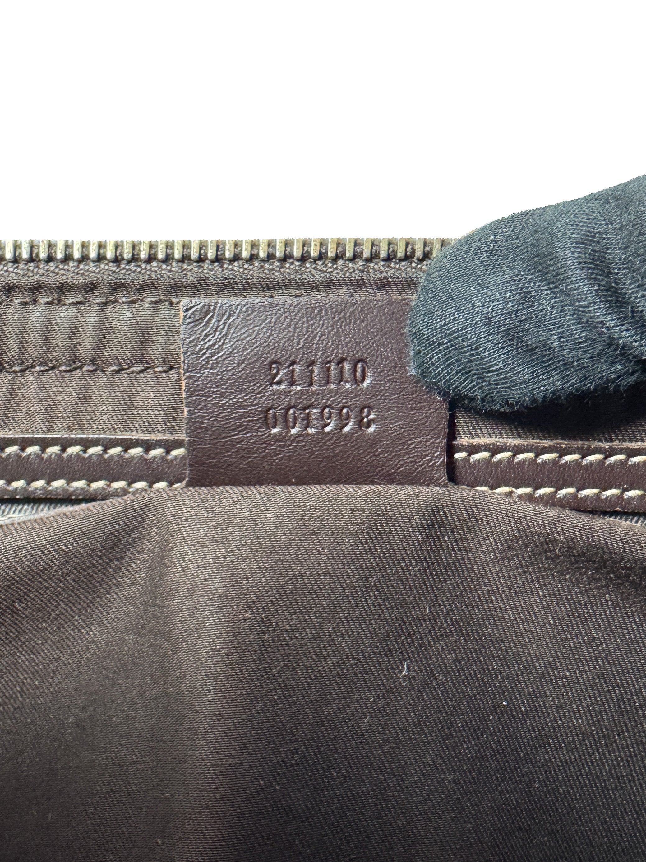 Gucci brown coated canvas GG belt bag 211110001998