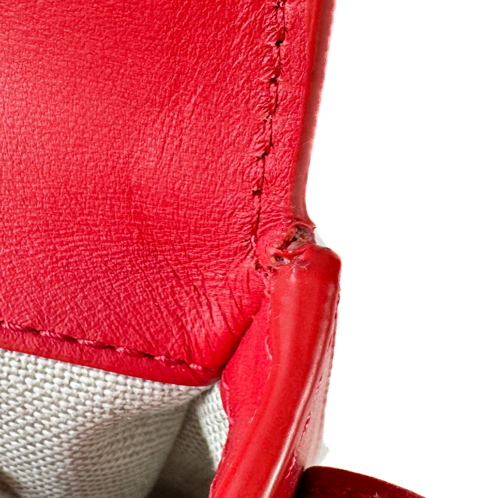 Mansur Gavriel red leather Mini Saddle crossbody