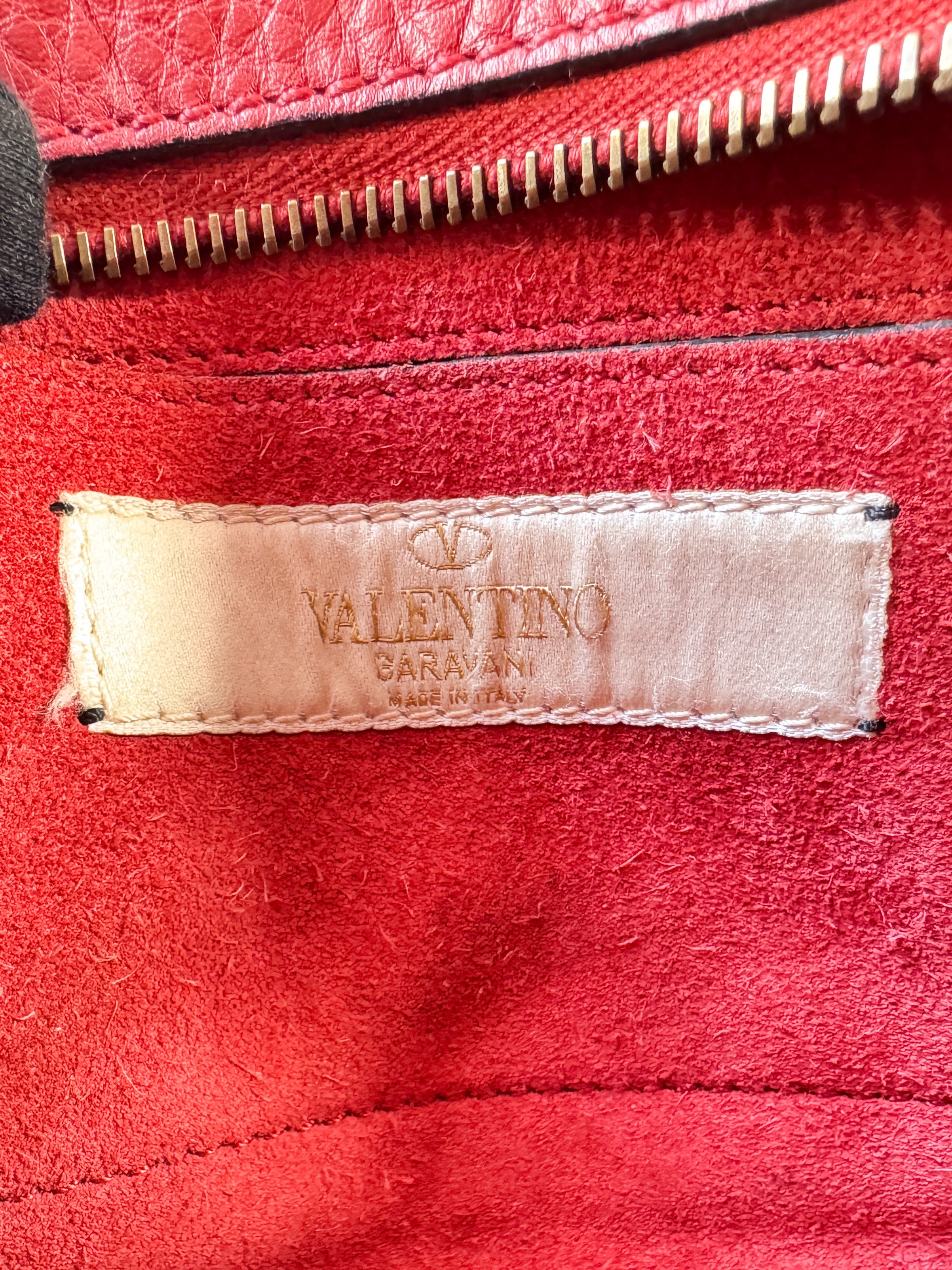 Valentino Garavani red rockstud crossbody BG-L809V012