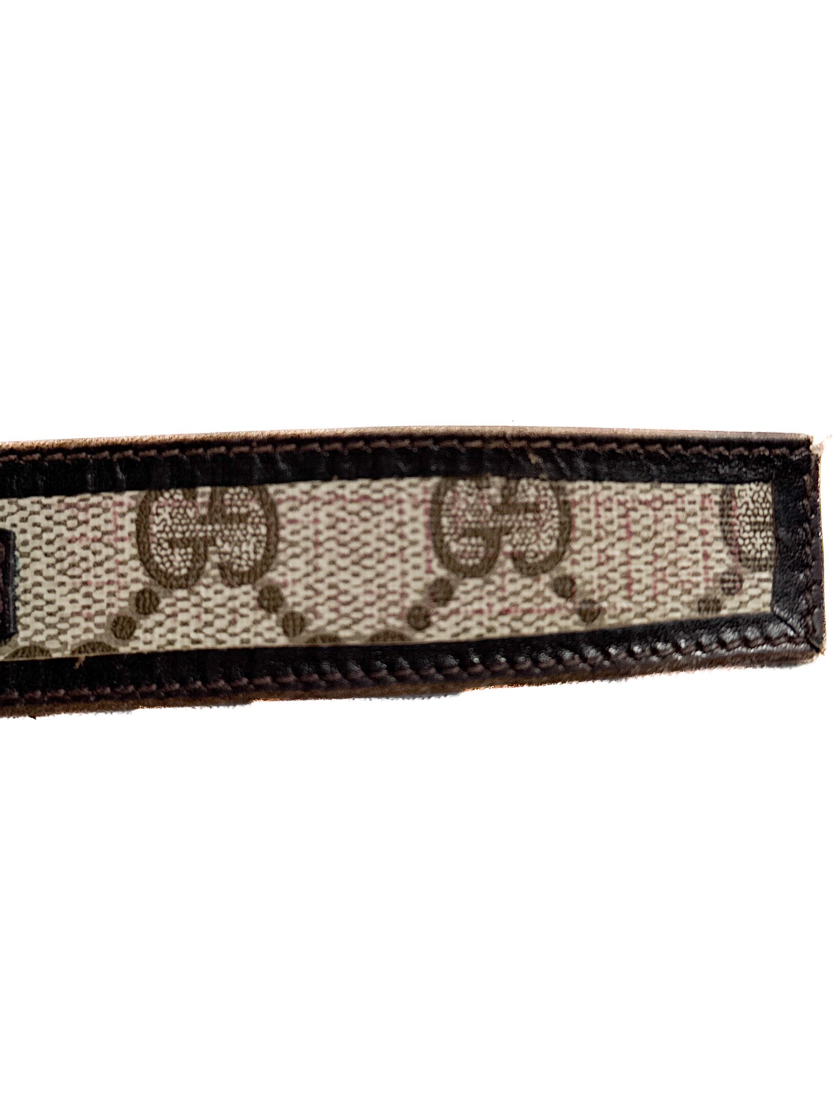 Gucci vintage coated canvas belt **as is** (fits 10-14 jean size womens)