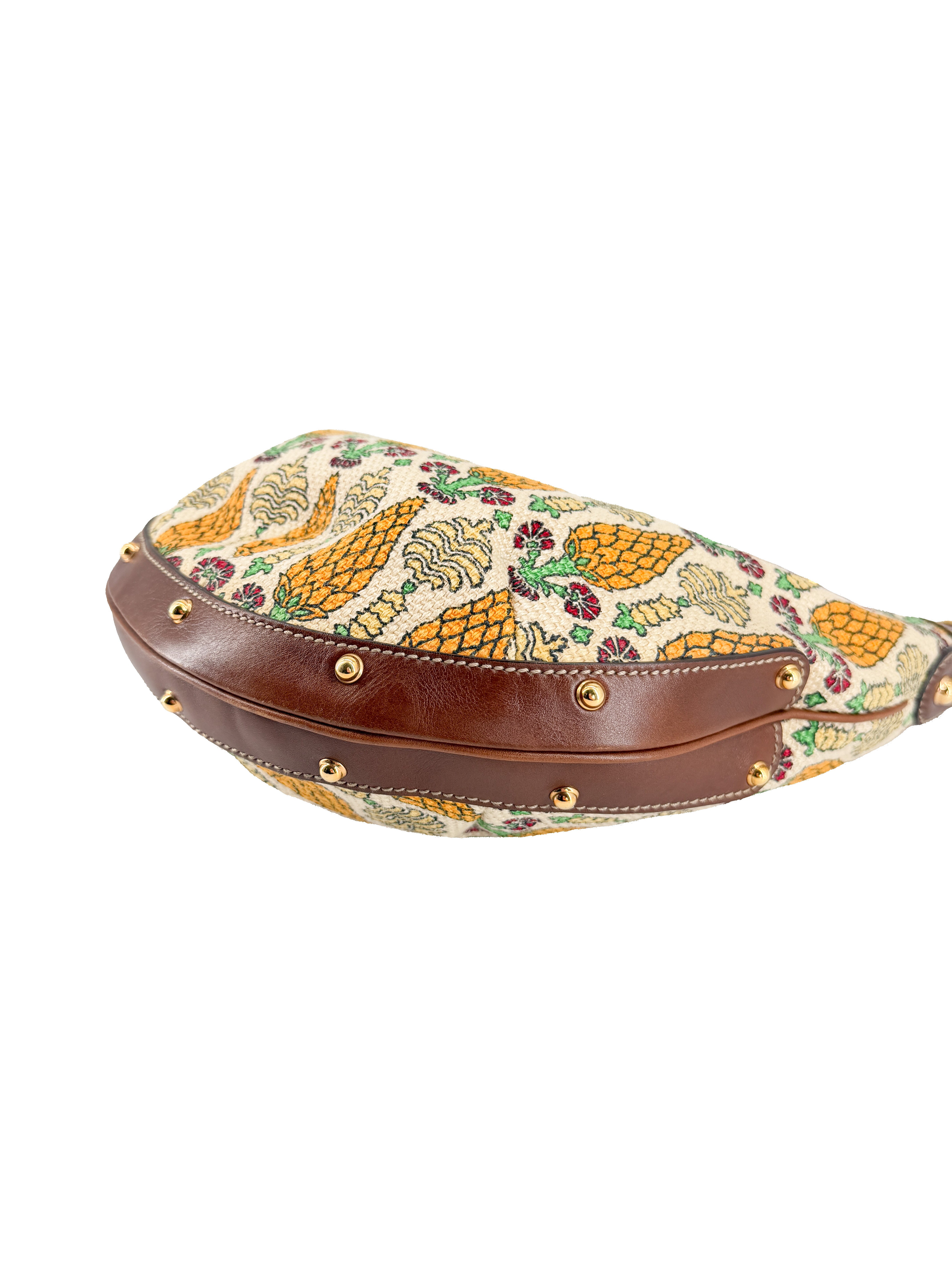 Gucci monogram Biba pineapple print hobo bag 159773 482794