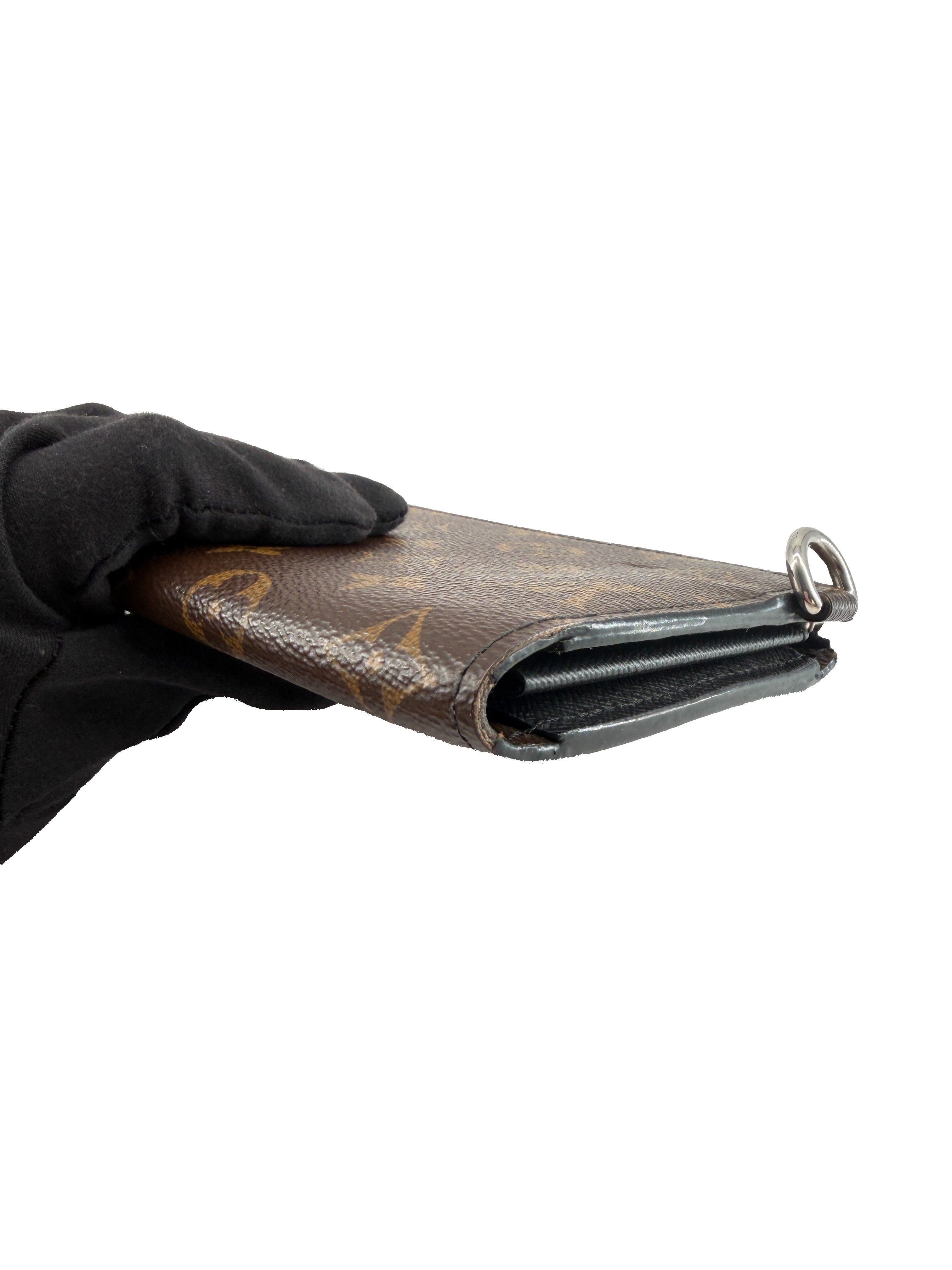 Louis Vuitton monogram black zippy dragonne long wallet CA4270