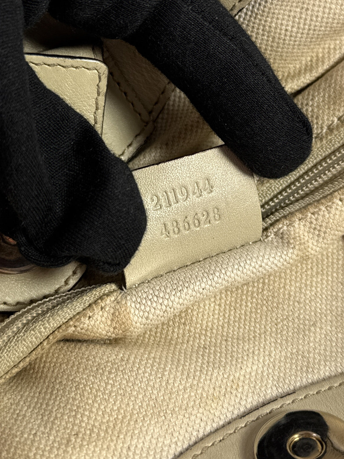 Gucci medium brown/white Sukey hobo shoulder bag 486628