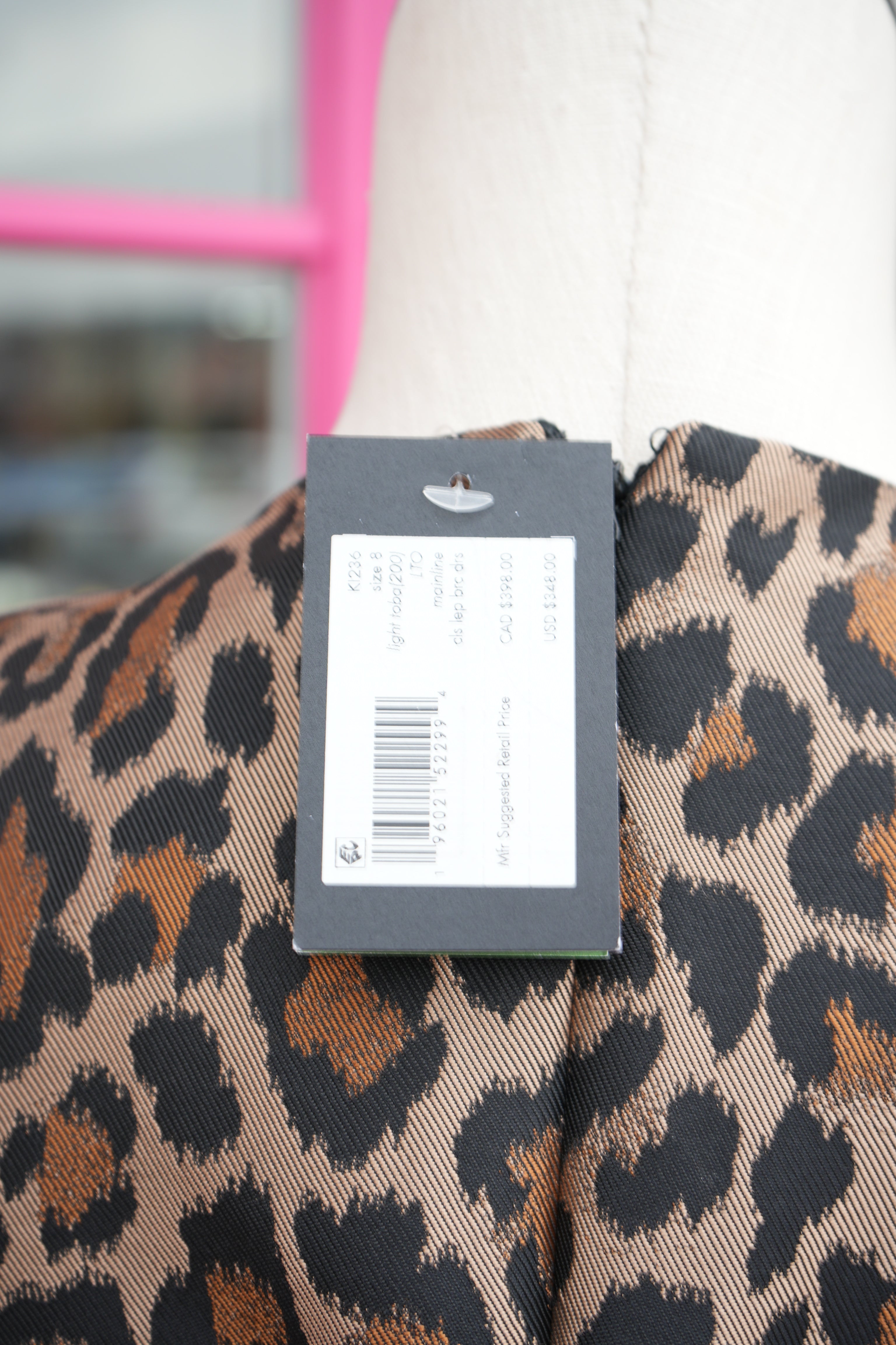 Kate Spade leopard print tank dress size 8 NWT