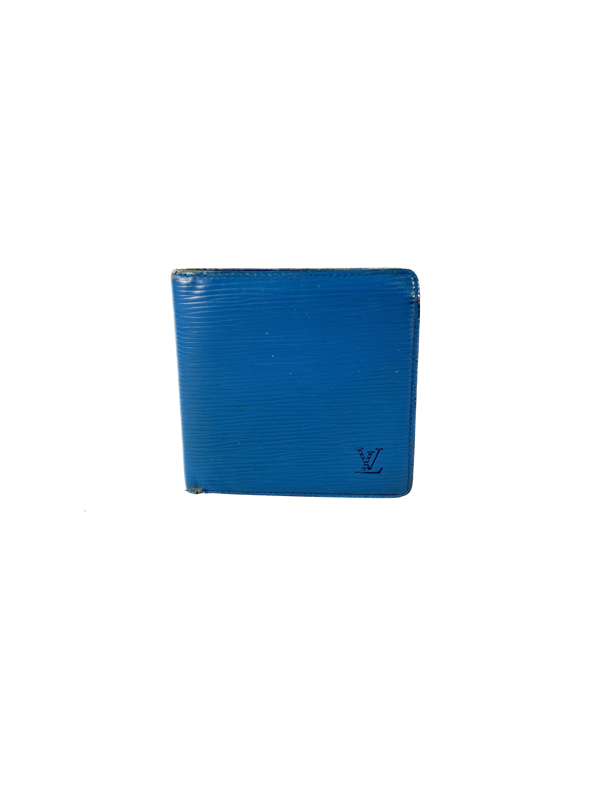Louis Vuitton blue epi leather vintage wallet MI1902 **as is** display picture 1
