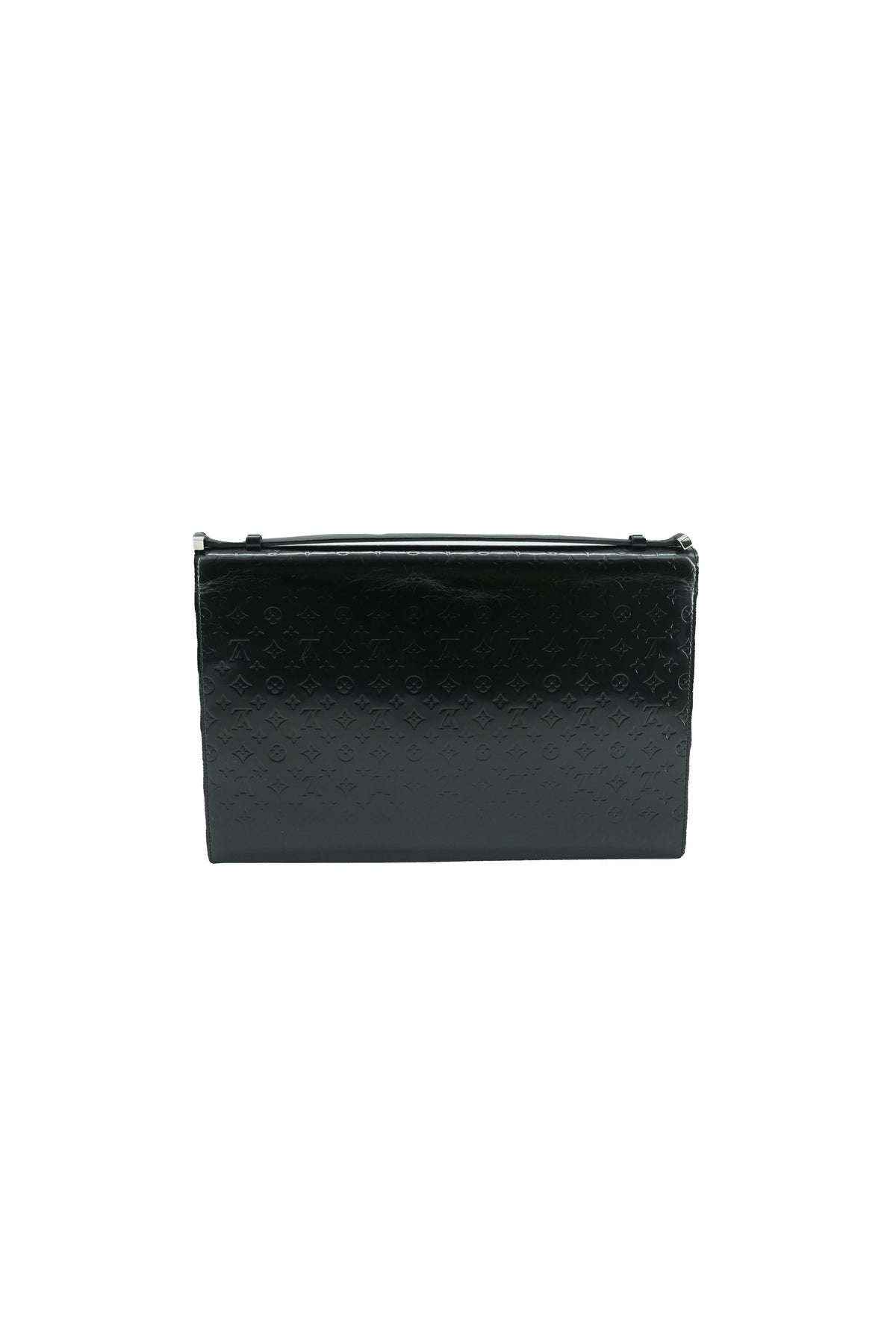 Louis Vuitton black vernis Glace Anouchka pochette TH1011