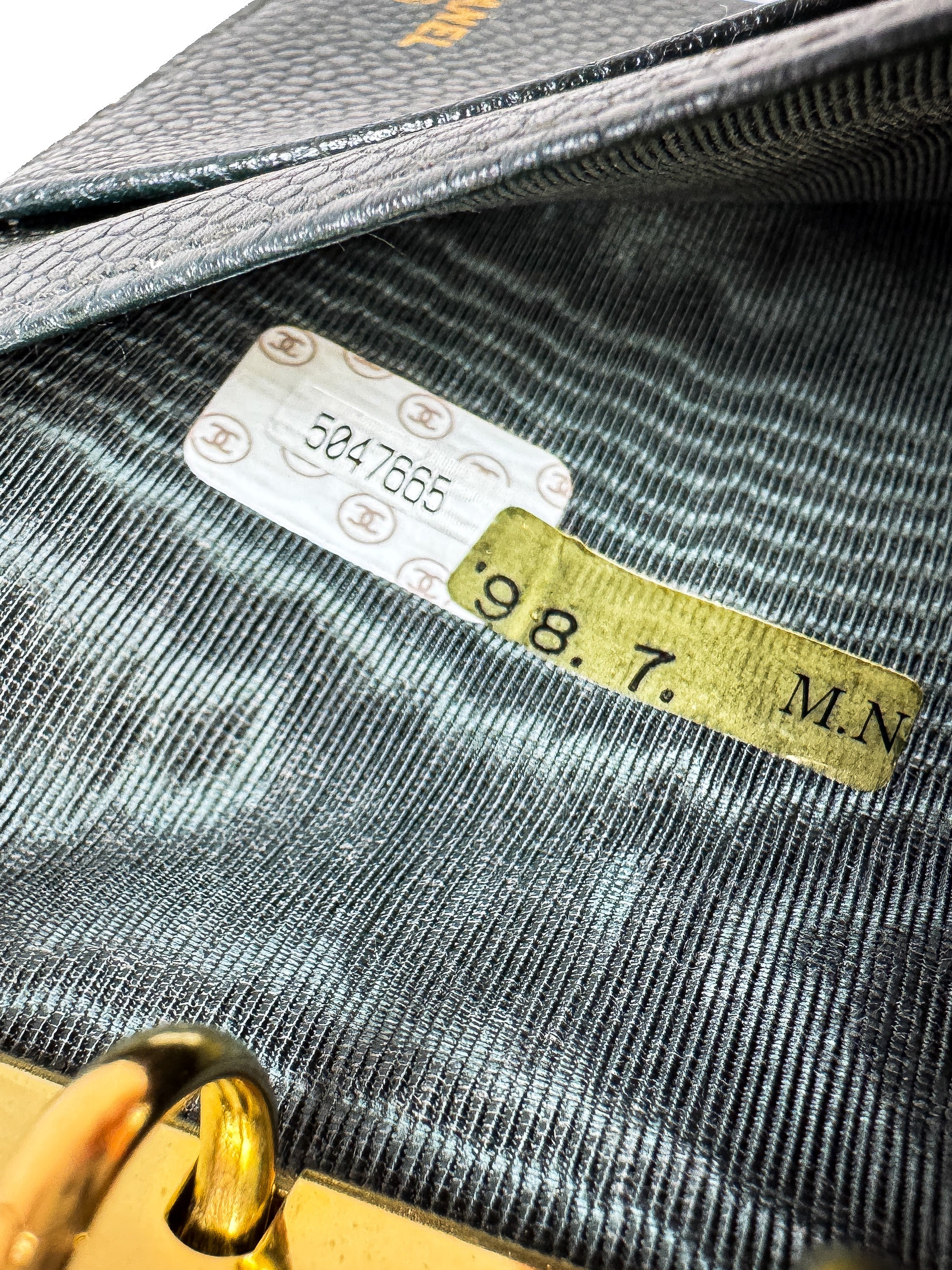 Chanel black leather caviar agenda 5047665