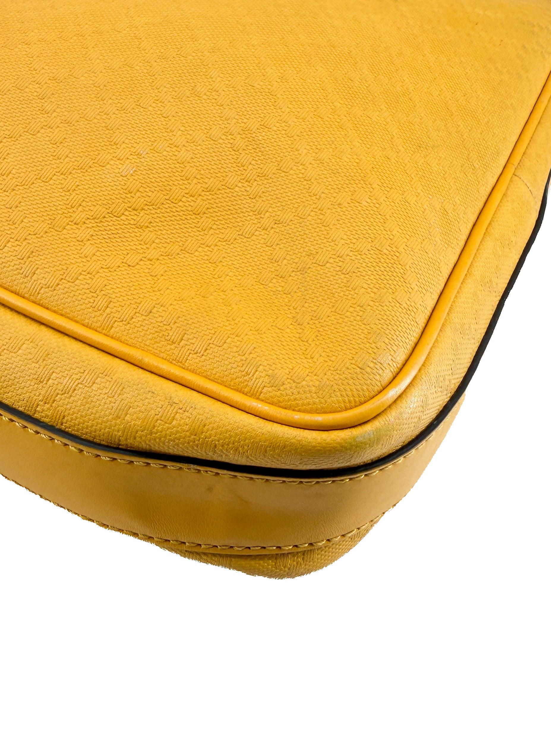 Gucci yellow Diamante leather crossbody 201448 493075