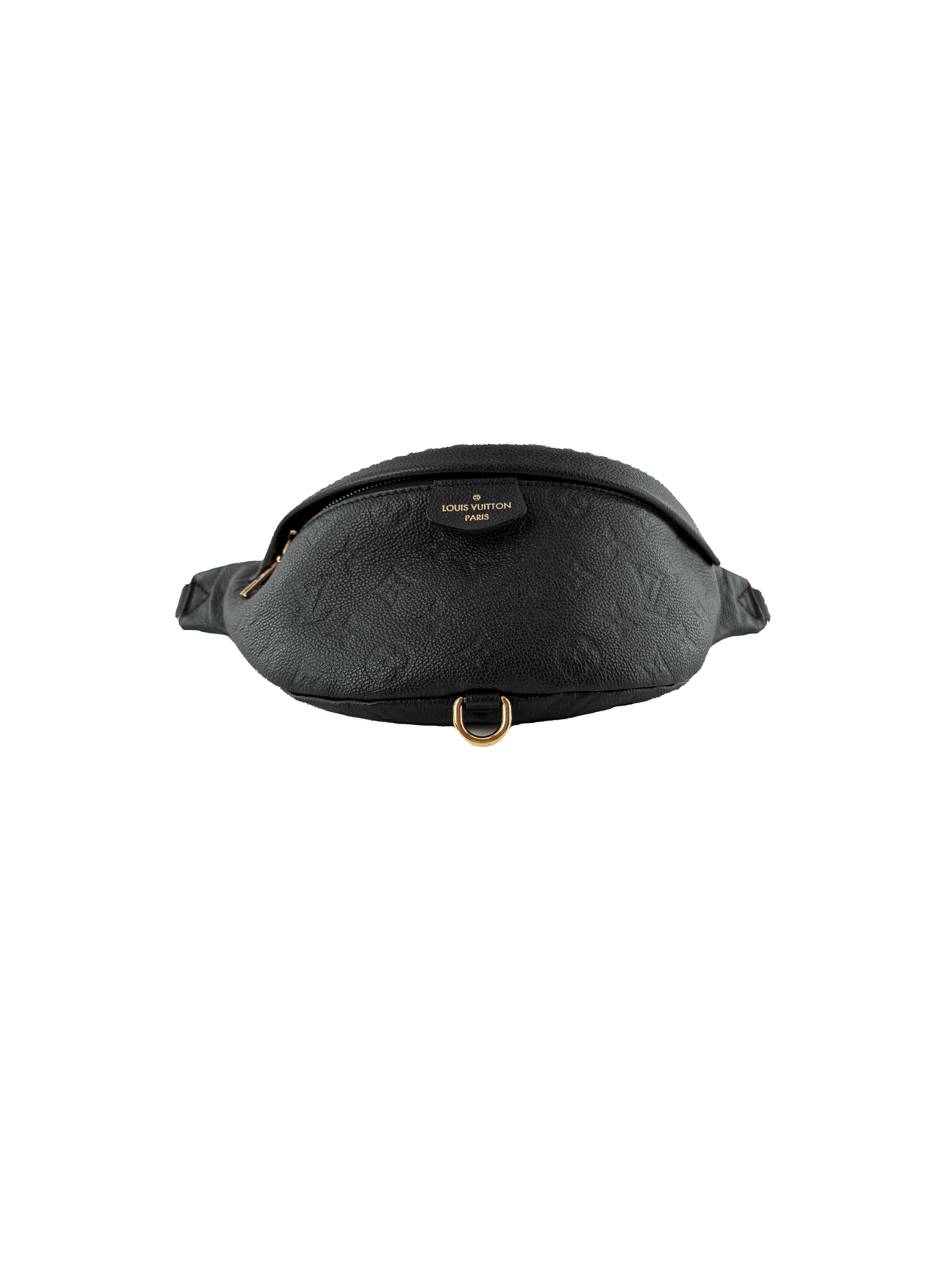 Louis Vuitton black Bumbag Empreinte Leather Crossbody Bag SD3149