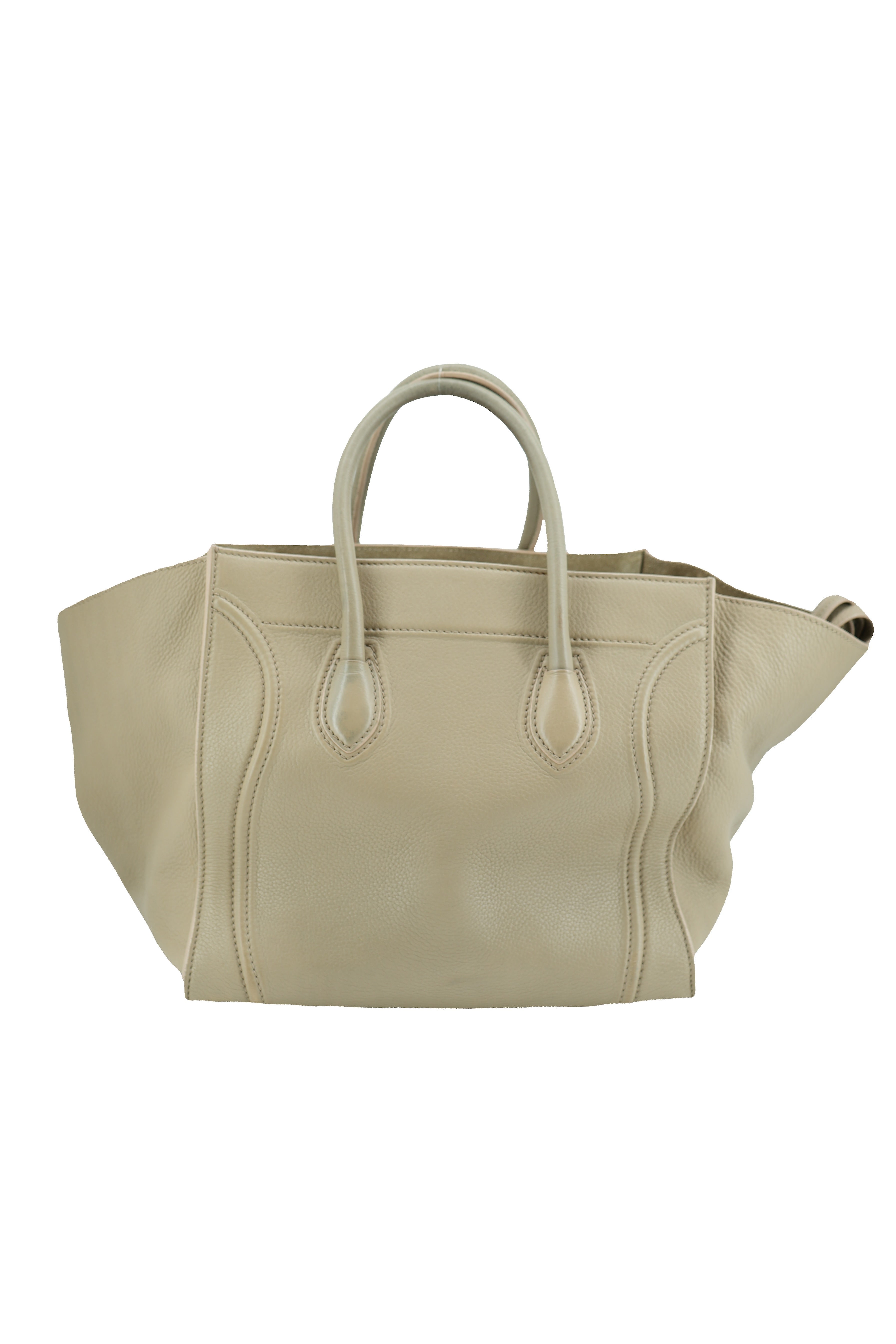Celine beige leather Phantom bag S-GU-0122