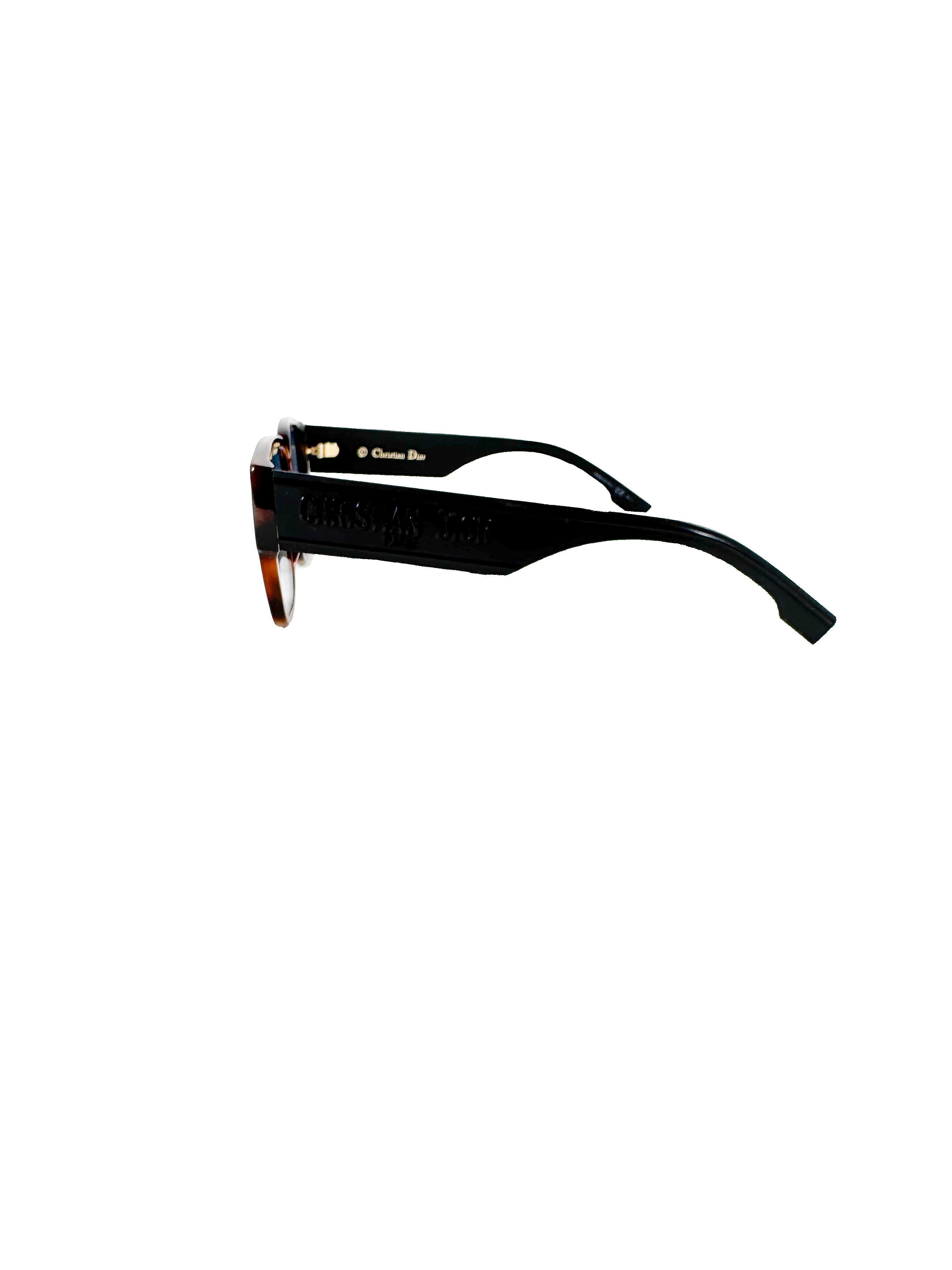 Christian Dior acetate tortoise/black sunglasses 08684
