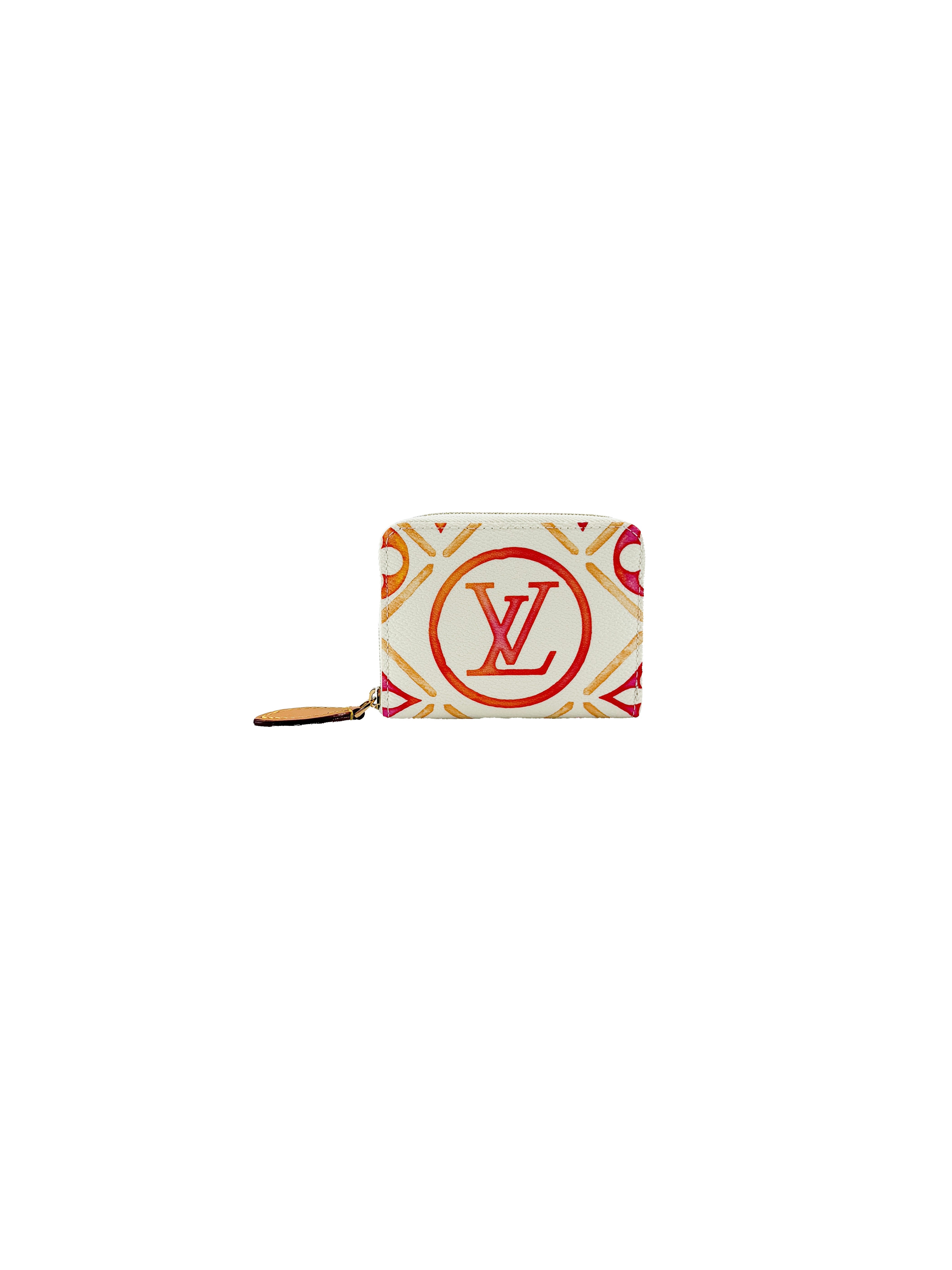 Louis Vuitton monogram Tiles coral zippy coin case NFC