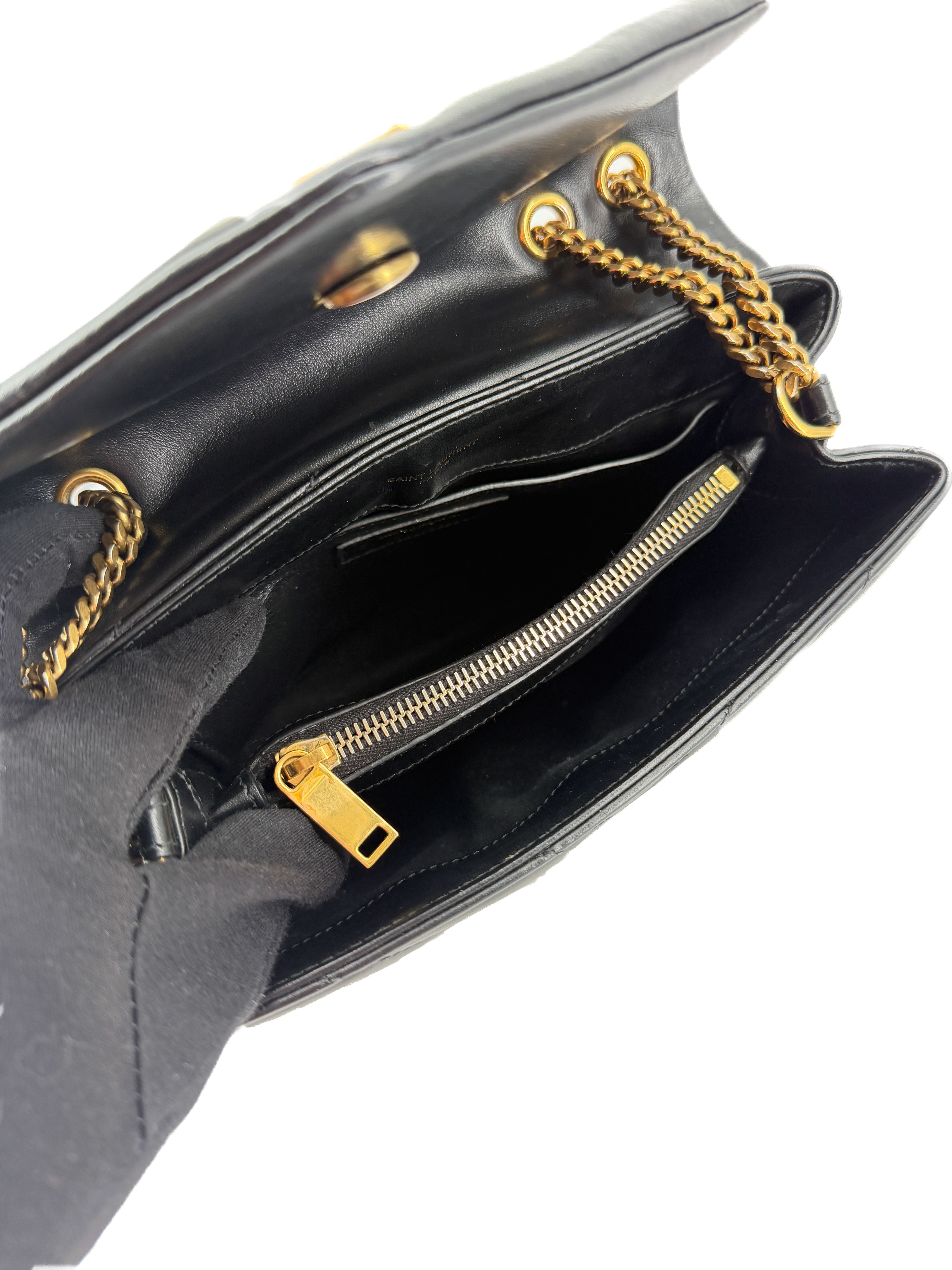 Saint Laurent black leather Loulou small shoulder bagVTM494699-0222