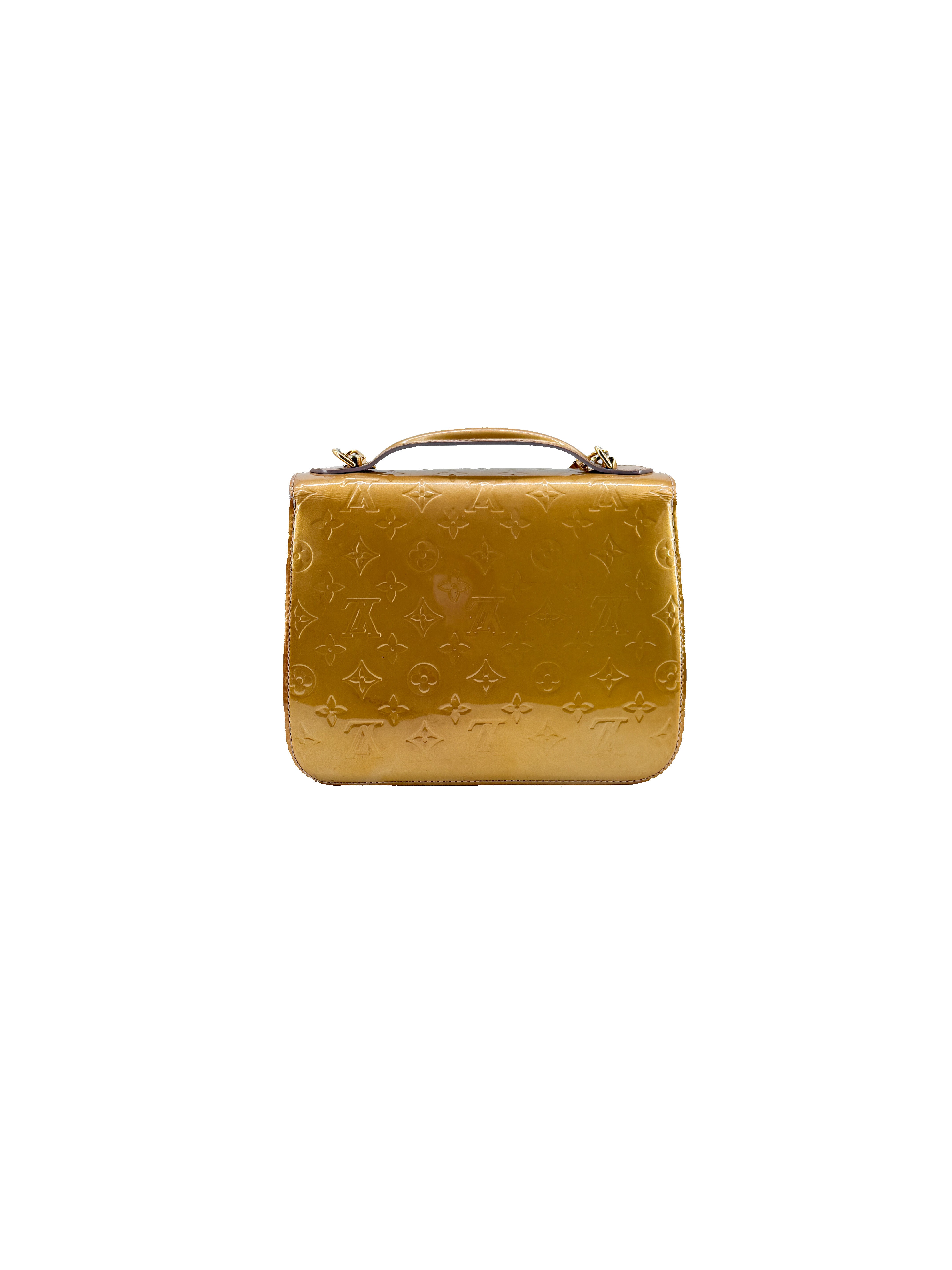 Louis Vuitton monogram vernis Mirada gold SR2192