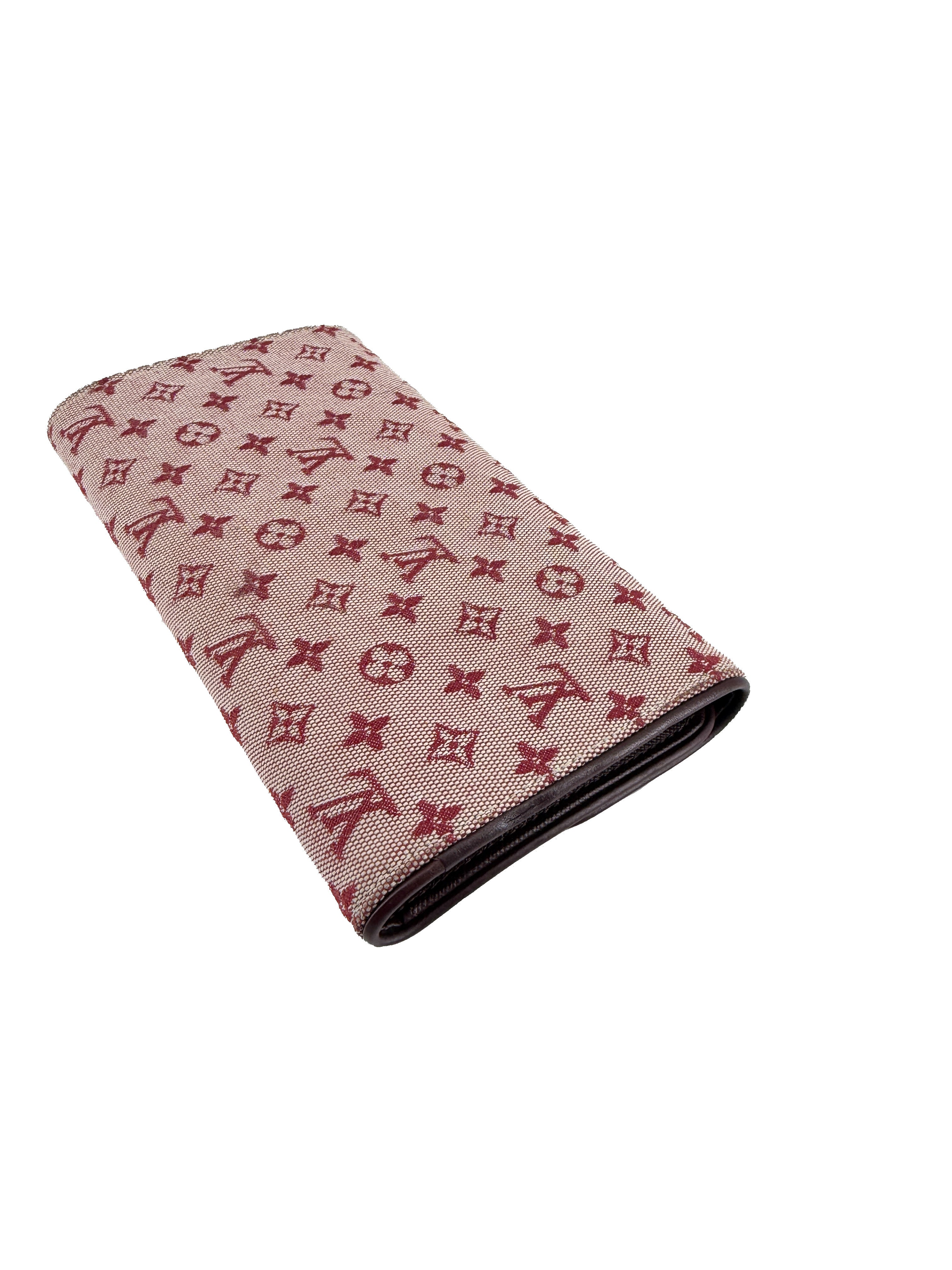 Louis Vuitton monogram Mini Lin Porte Tresor International Wallet CA00072