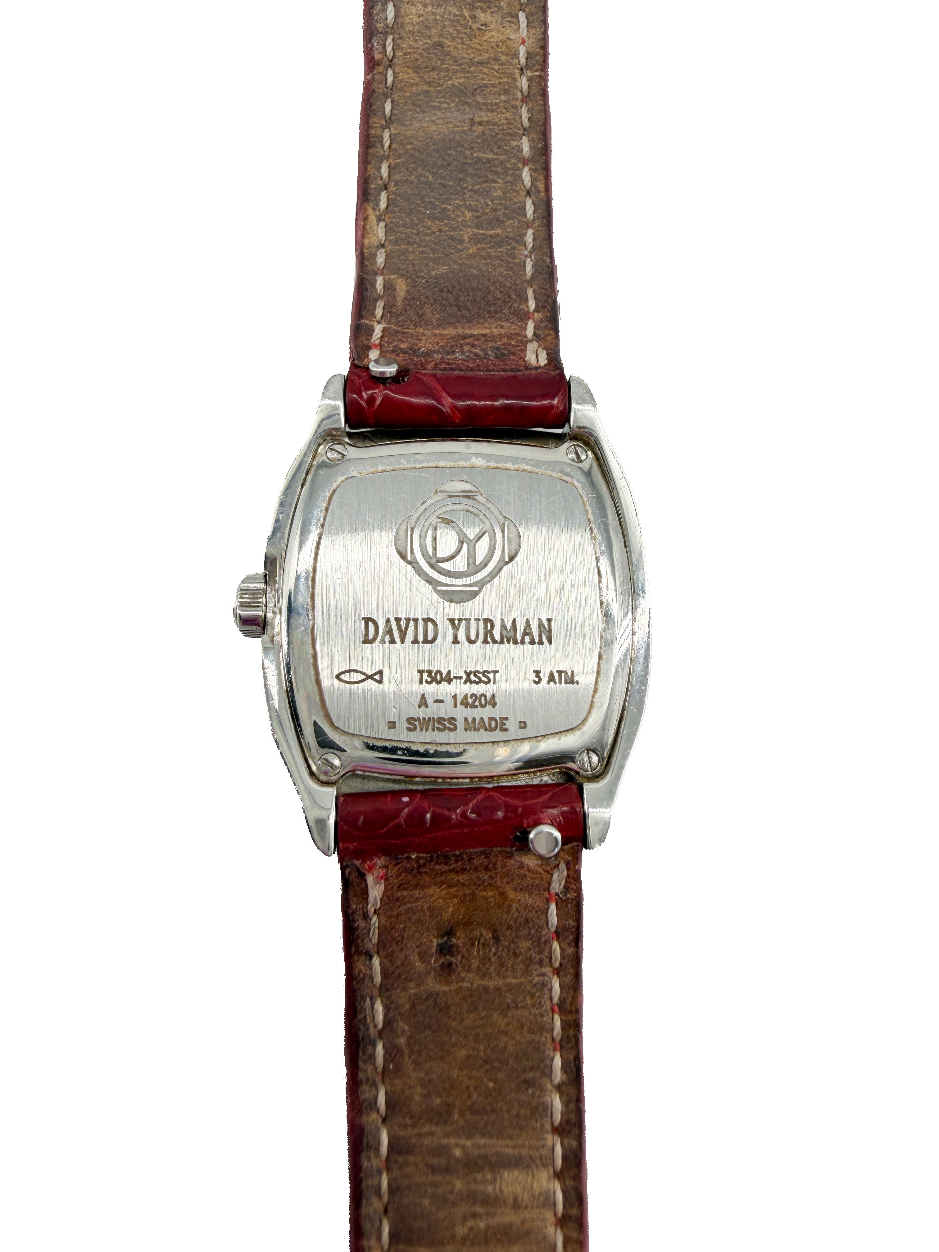 David Yurman stainless steel diamond Thoroughbred watch T304-CSST A-14204