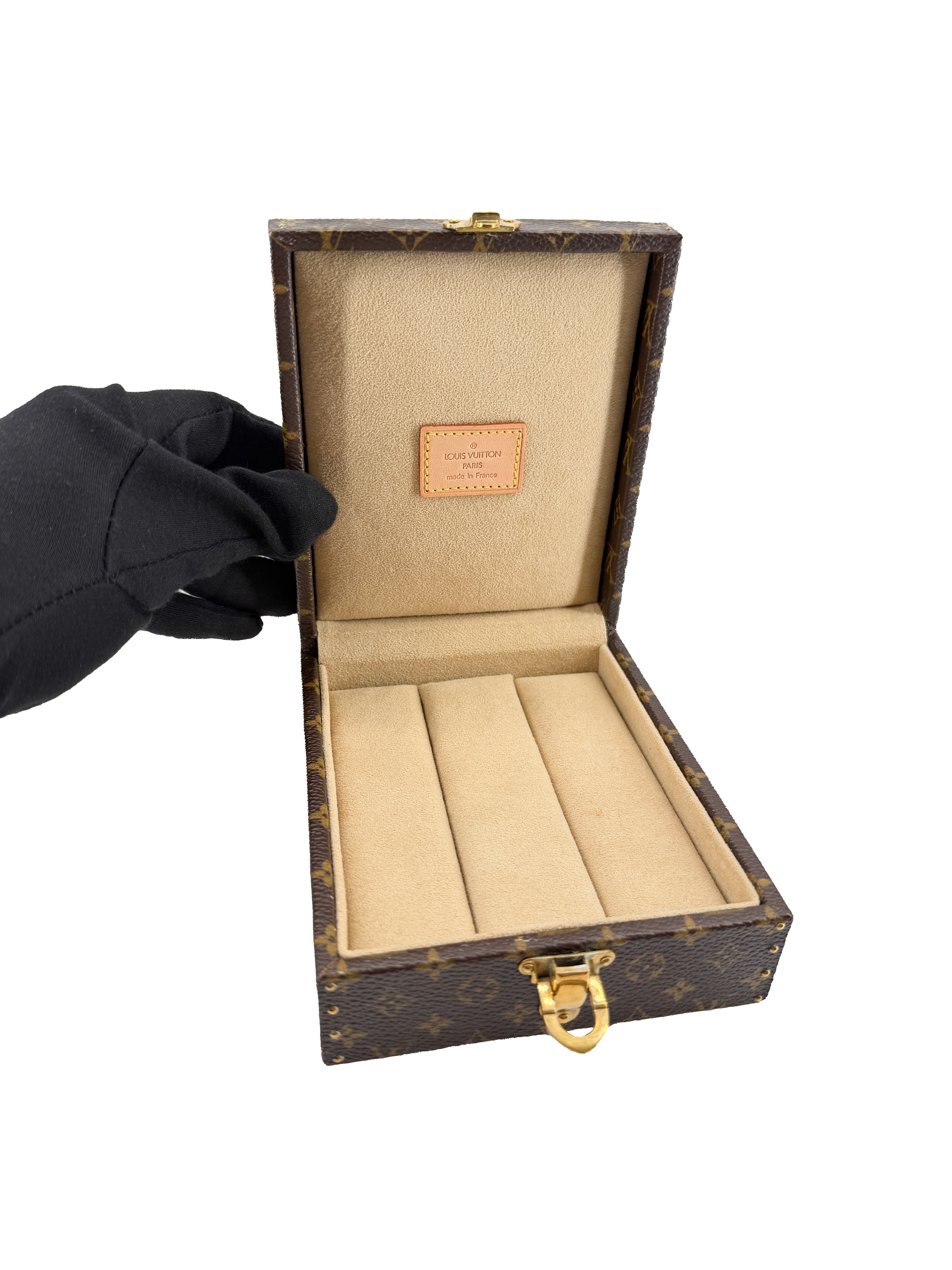 Louis Vuitton monogram medium ring box mini trunk AS4049