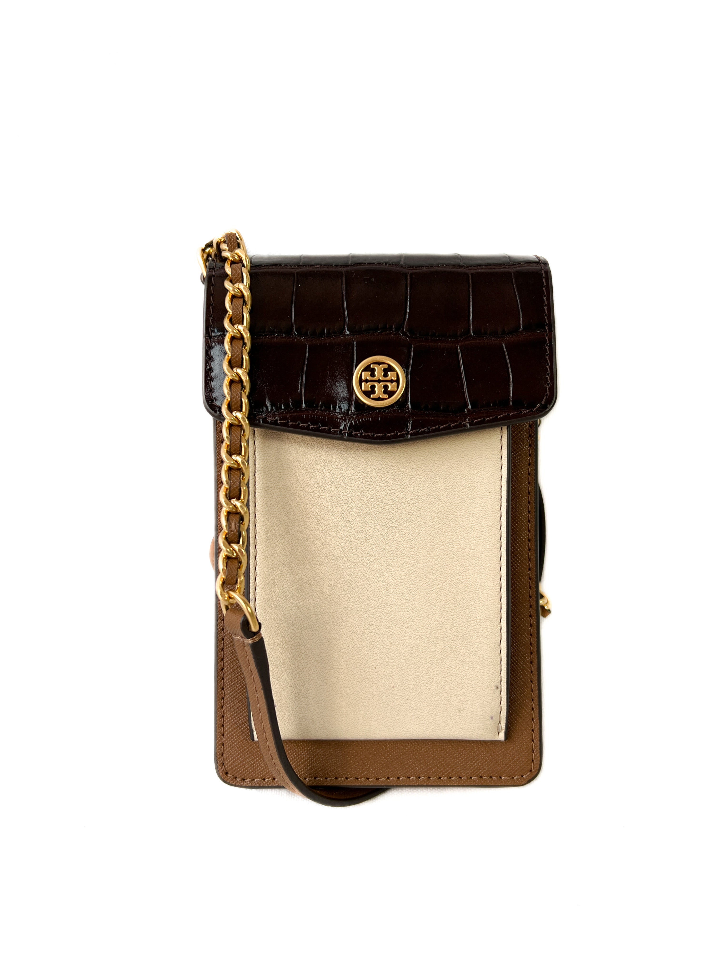 Tory Burch robinson colorblock embossed phone crossbody